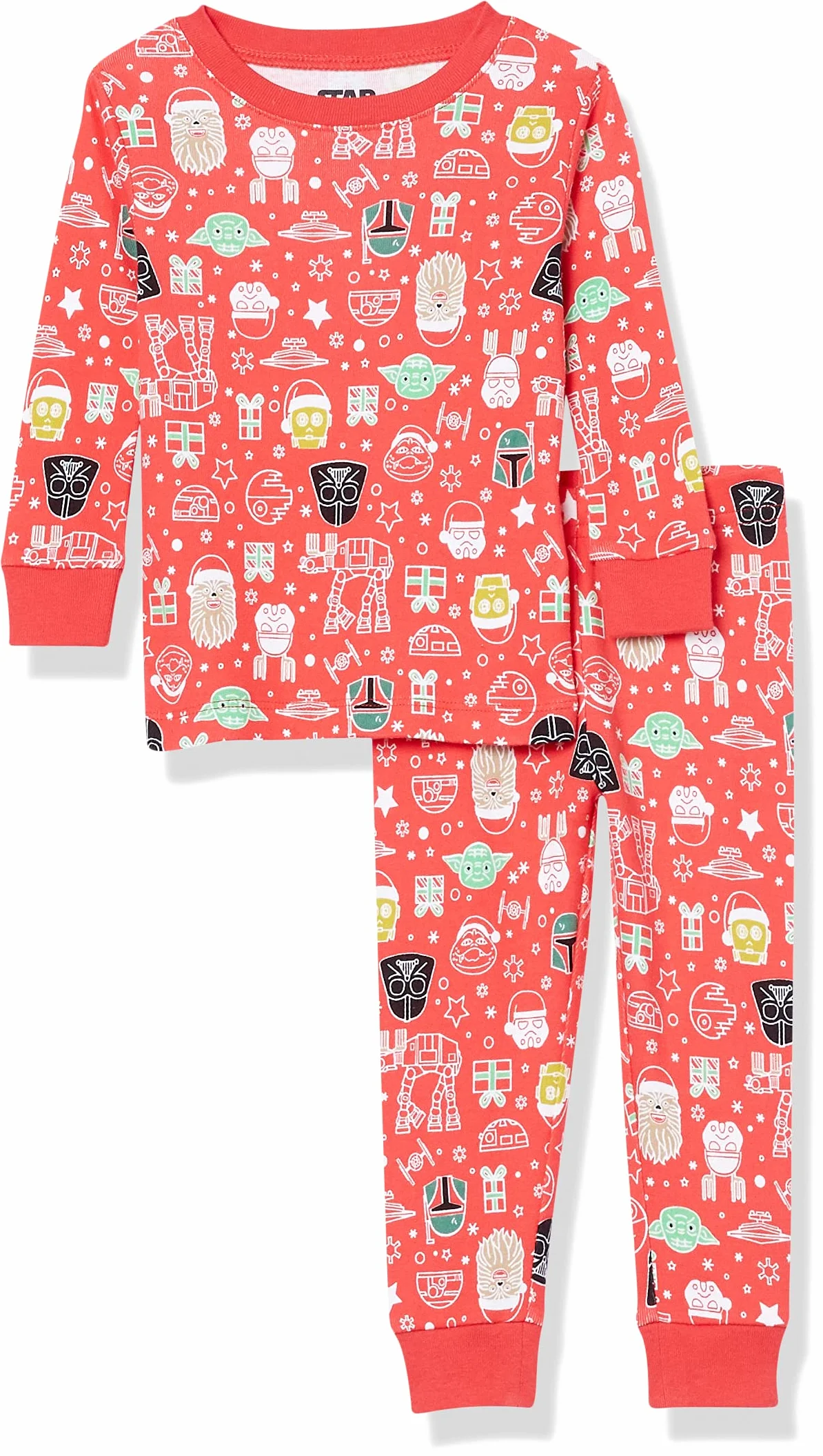 Amazon Essentials Chłopcy Komplety bielizny nocnej z bawełny Snug-Fit