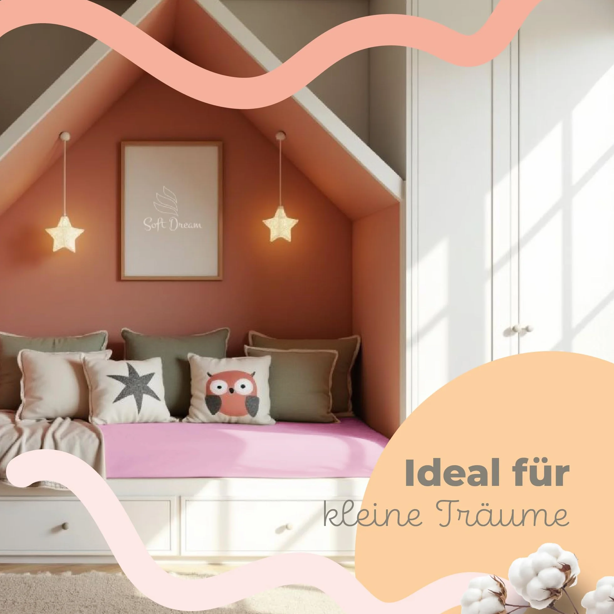 Soft Dream Prześcieradło Jersey z gumką 90x160cm - Różowy - Jakość Premium - 100% bawełna czesana - OekoTex 100 - Wyprodukowano w EU - 90x160 Różowy