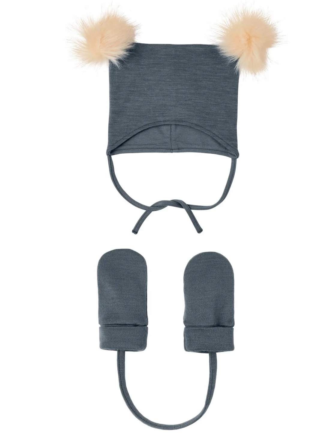 NAME IT Czapka Niemowlęta - chłopcy Nbmwuppo Wool/Co/Willit Wool Set Xxii