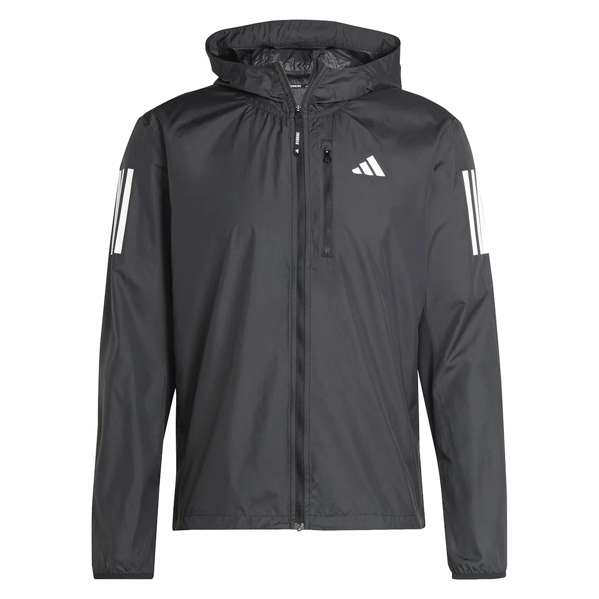 adidas Mężczyźni Own the Run Jacket, Black/White pocket, M