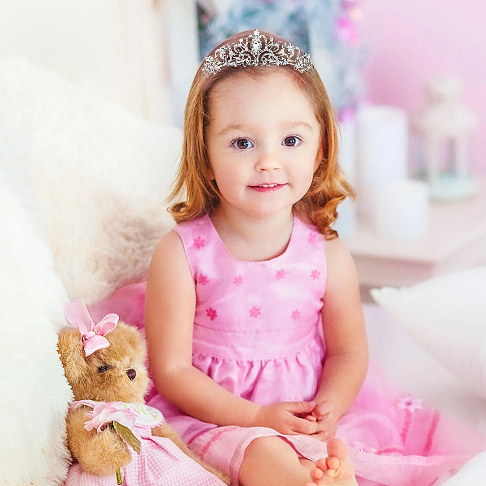 Korona księżniczki, diadem, dla kobiet, diadem, kryształowa tiara, korona księżniczki, elegancka korona księżniczki, biżuteria dla panny młodej, stras, opaska na czoło, prezent dla kobiet, na wesele,