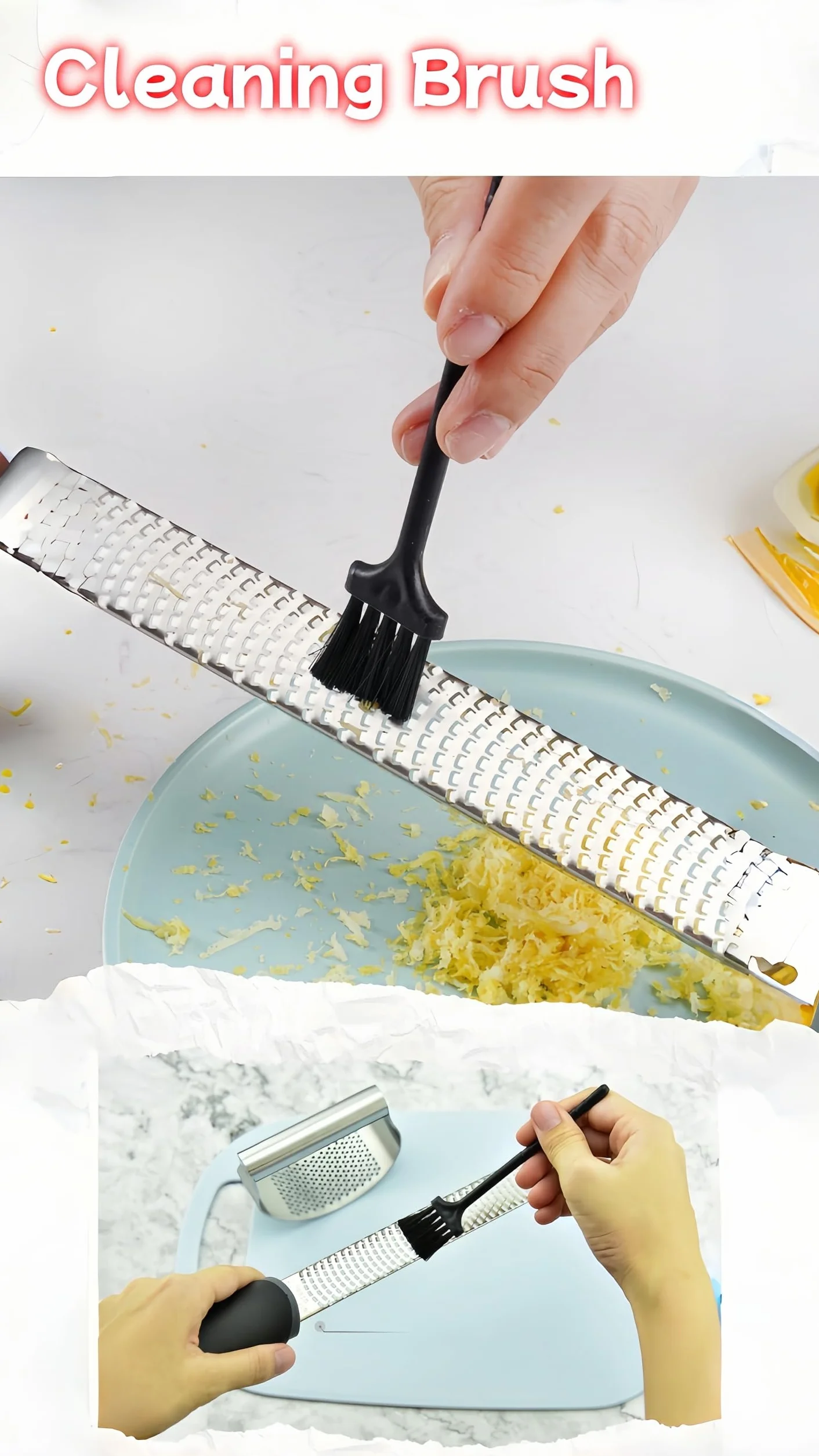 Tarka do Sera i Obieraczka do Cytryny, Kuchenny Gadżet do Drobnego Tarcia Czosnku, Imbiru, Parmezanu, Ostrze ze Stali Nierdzewnej i Pokrowcem Ochronnym (Zielona)