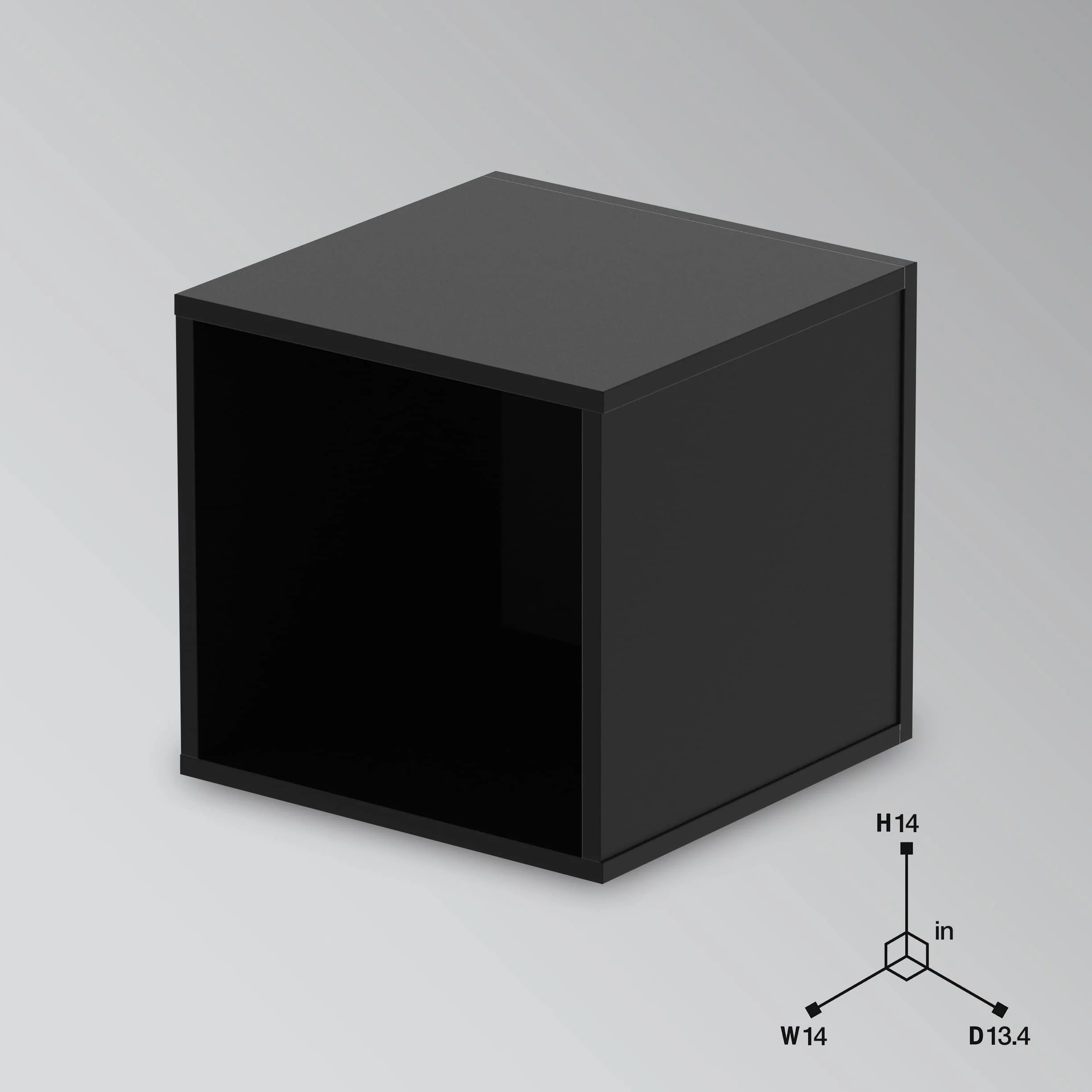 Glorious Record Box 110 Black Przechowywanie płyt winylowych