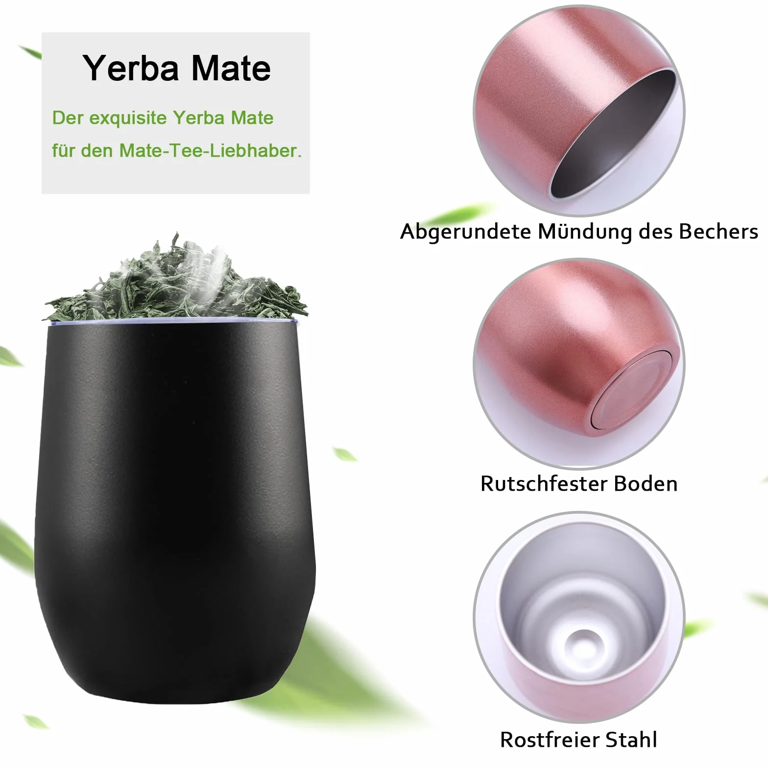 Kubek ze stali nierdzewnej Yerba Mate 360 ml