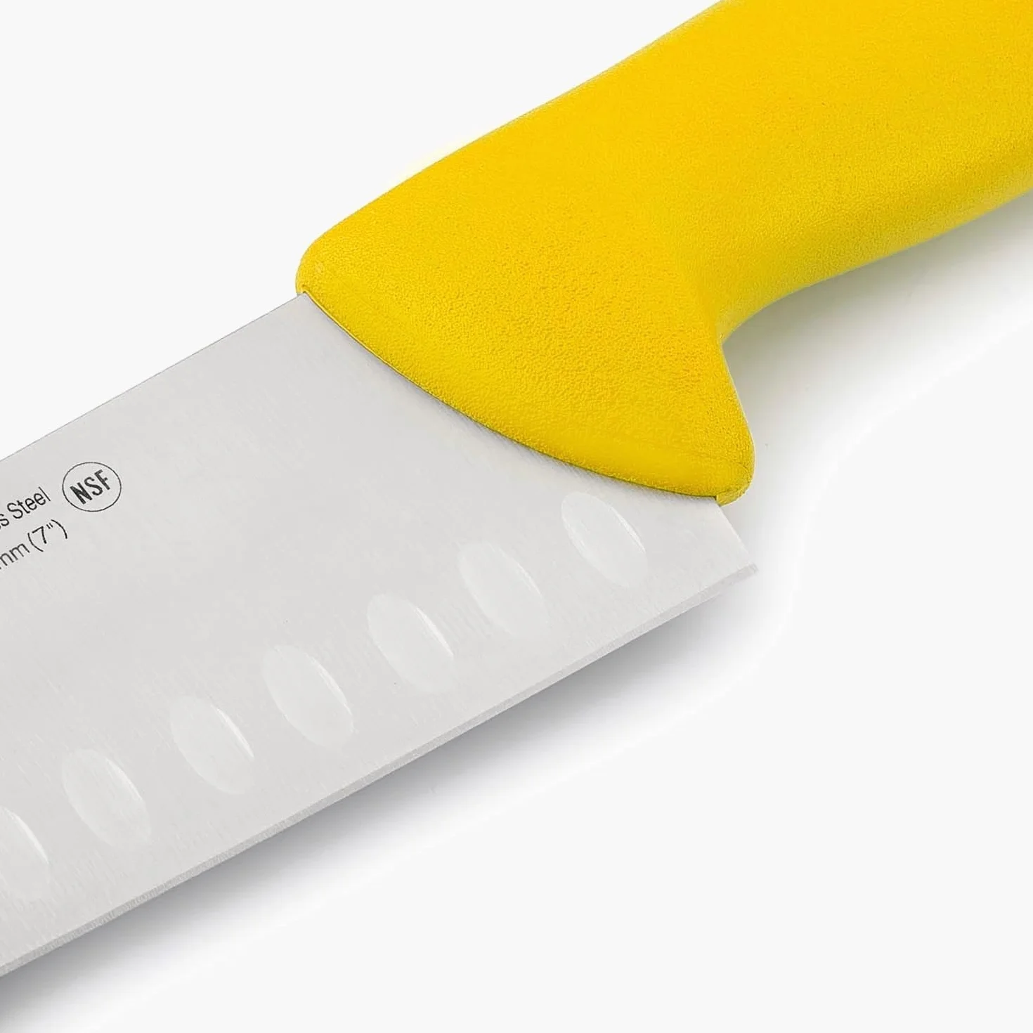 Arcos 290600 seria 2900-santoku azjatycki nóż nóż nóż nóż nitrm 180 mm (7,09 cala) - uchwyt polipropylenowy żółty kolor, 18/8 stal nierdzewna