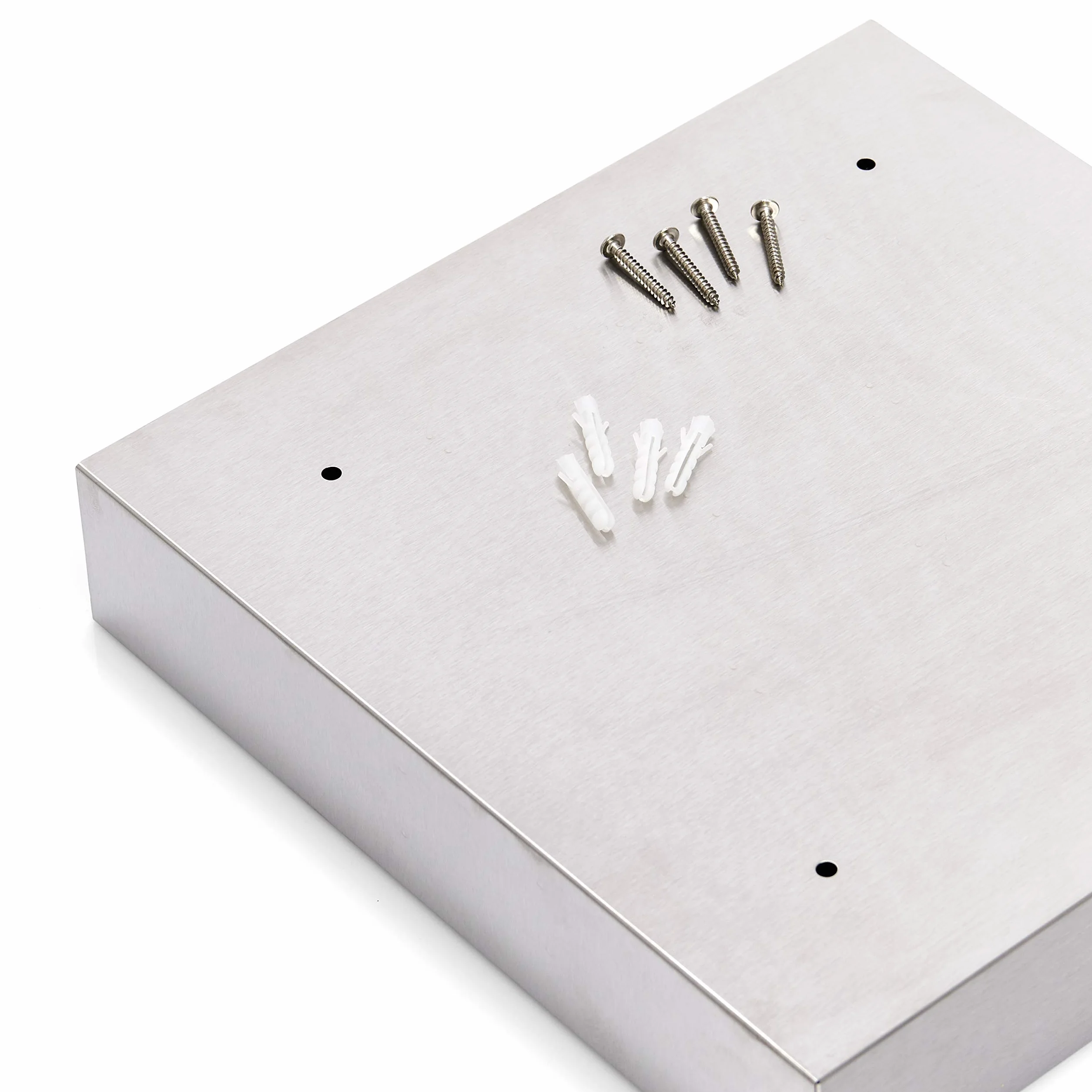 Zeller szafka na klucze 30 x 6 x 30 cm stal nierdzewna szkło
