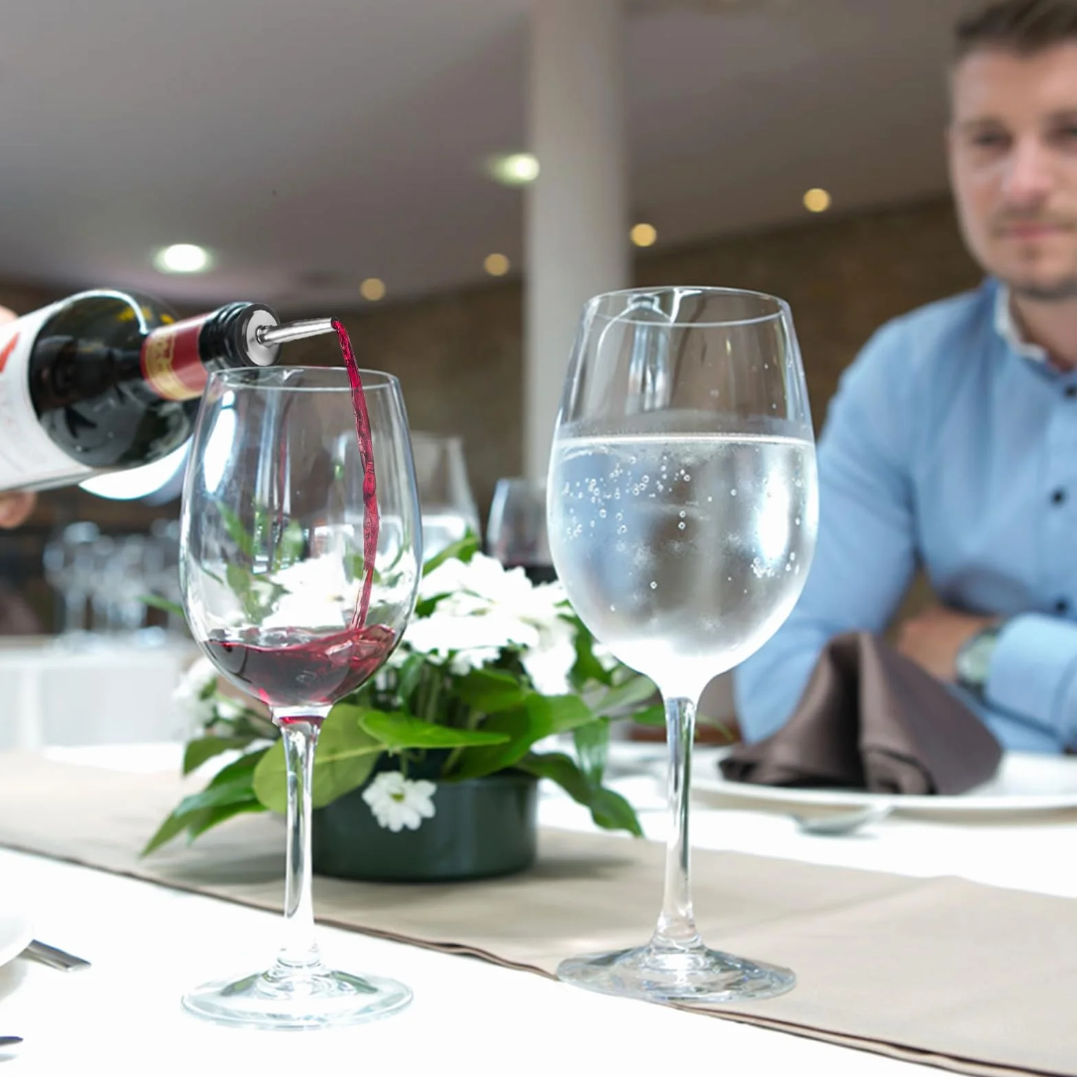 EXIN DECHEN 12 sztuk nalewaków do butelek z stali nierdzewnej, stożkowe lejki do alkoholu, wielokrotnego użytku, dla baru, pubu, bistro, domu, rumu, whisky, oleju, 12 sztuk