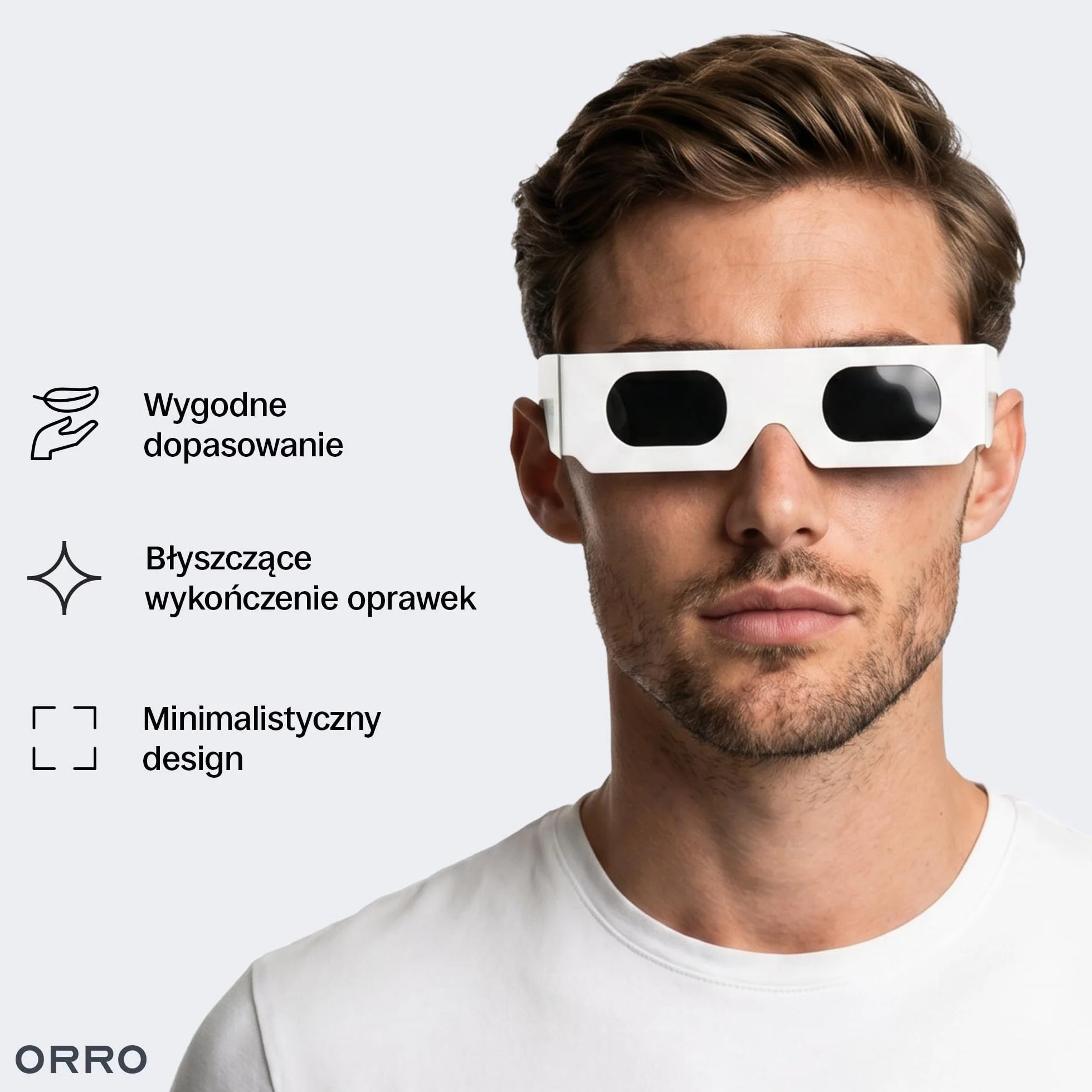 ORRO Okulary do Obserwacji Zaćmienia Słońca 40 mm, Zestaw 2/6/12 szt., Certyfikowana Ochrona Oczu, Testowane zgodnie z EN ISO 12312-2:2015, Oznakowanie CE do Bezpiecznej Obserwacji Słońca