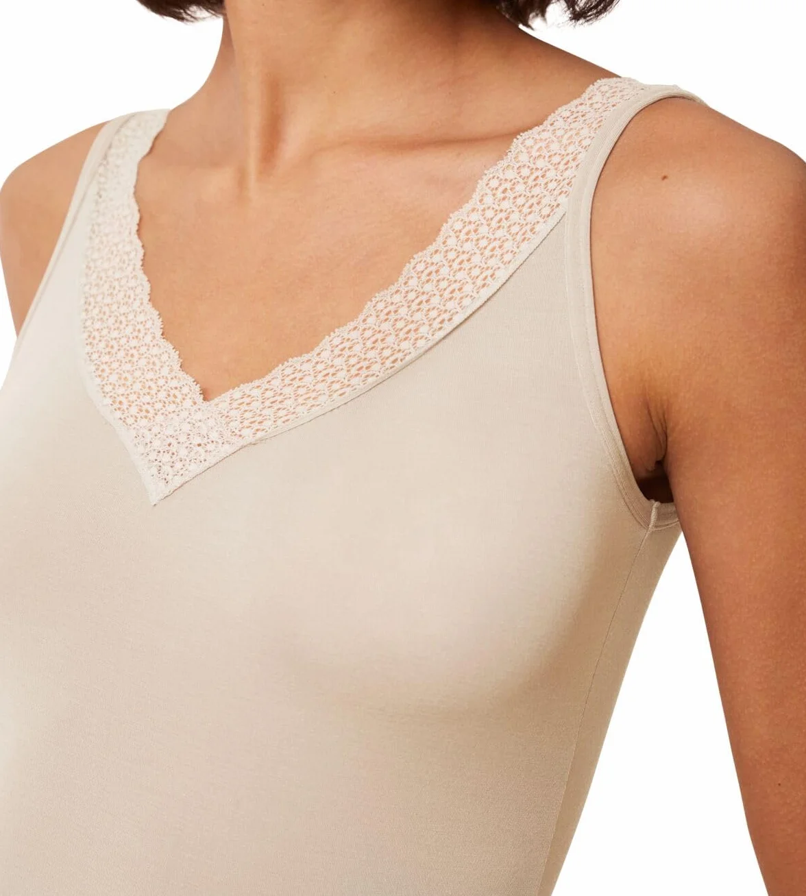 Triumph Feel of Modal Tank Top Creamy Dream, Creamy Dream, XL