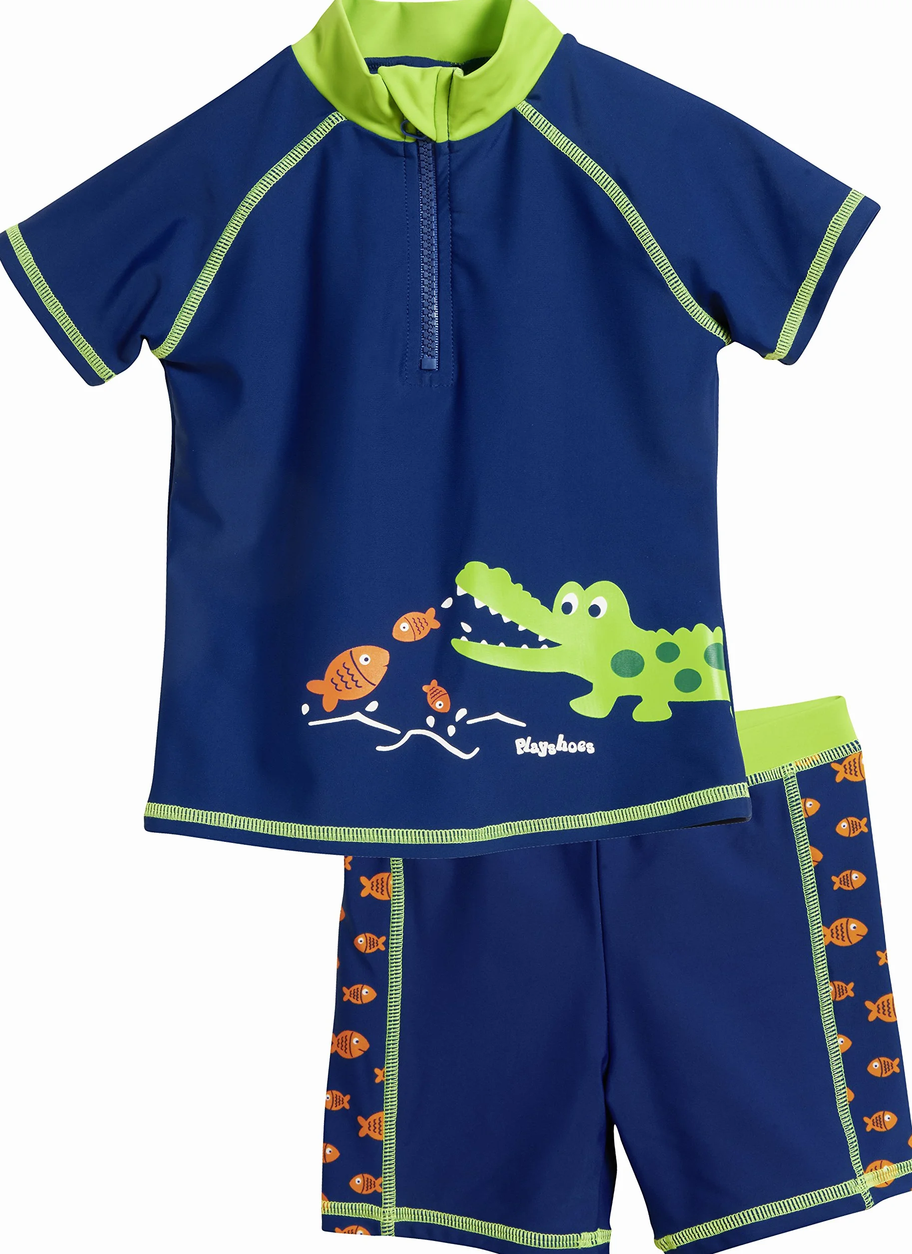 Playshoes Kąpielówki Chłopcy UV-Schutz Bade-Set Krokodil