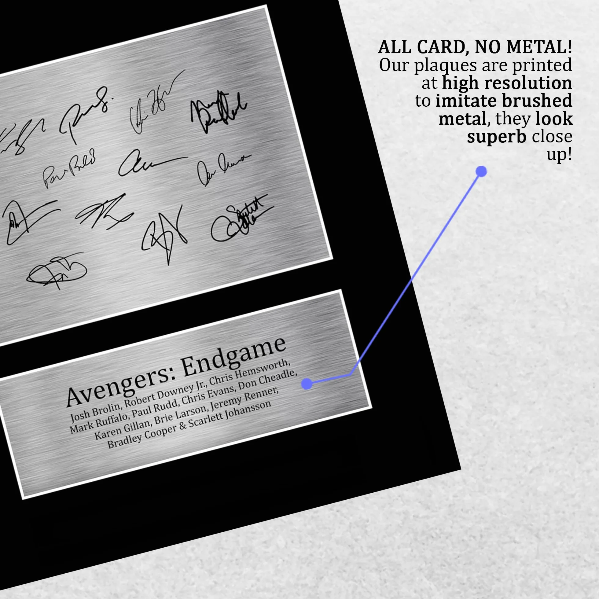 Avengers Endgame A4 Drukowane Podpisane Zdjęcie Z Autografem Robert Downey Jr Chris Evans