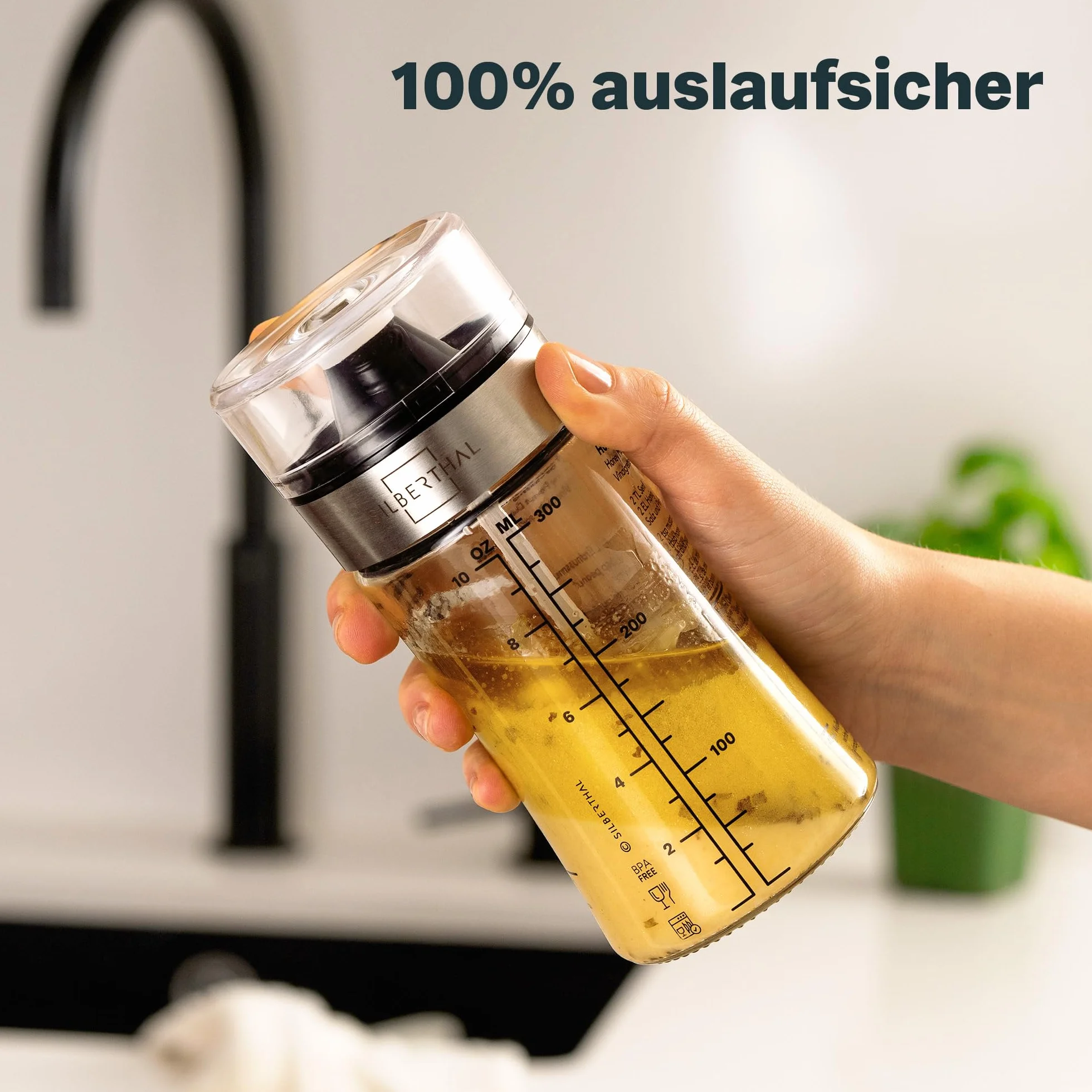 SILBERTHAL Shaker do dressingu 350 ml 2 szt. szklany