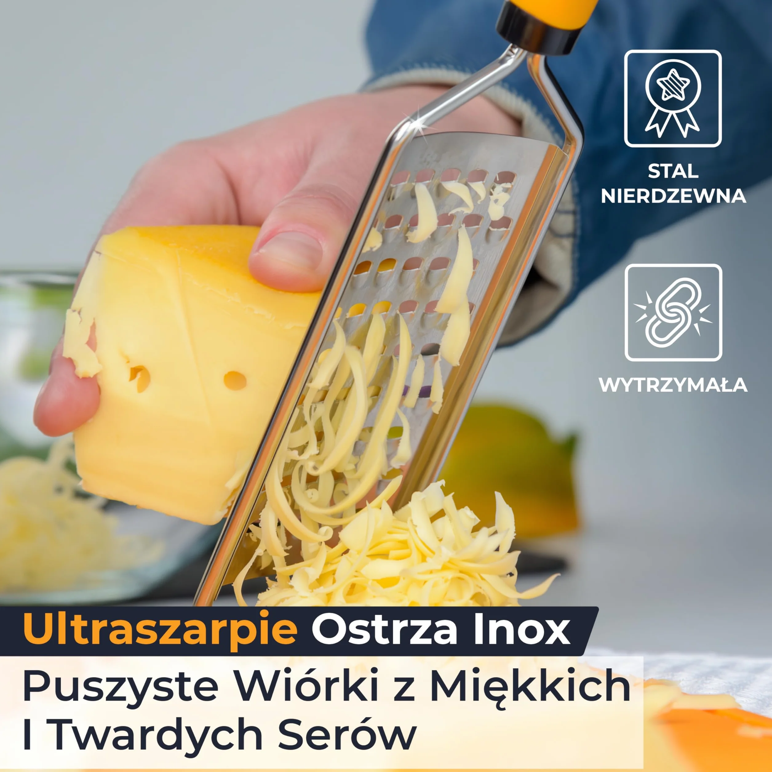 Tarka Gruboziarnista Deiss PRO do Sera Stal Nierdzewna Antypoślizgowy Uchwyt Zmywarka