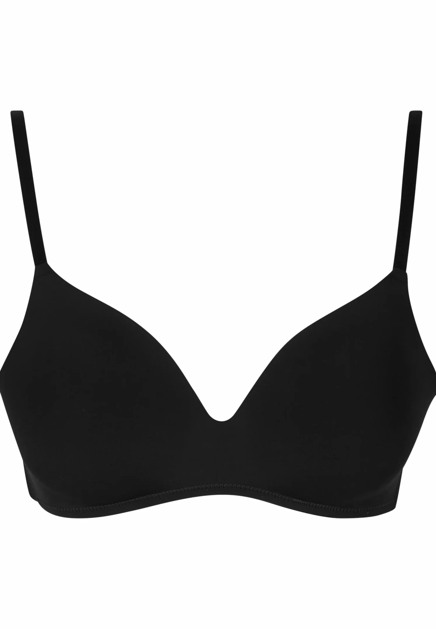 Urban Classics Biustonosz damski Basic Padded Bra 2-pak, wyściełany biustonosz z regulowanymi ramiączkami, bezszwowy, 2 sztuki w opakowaniu, czarny + czarny, 75B