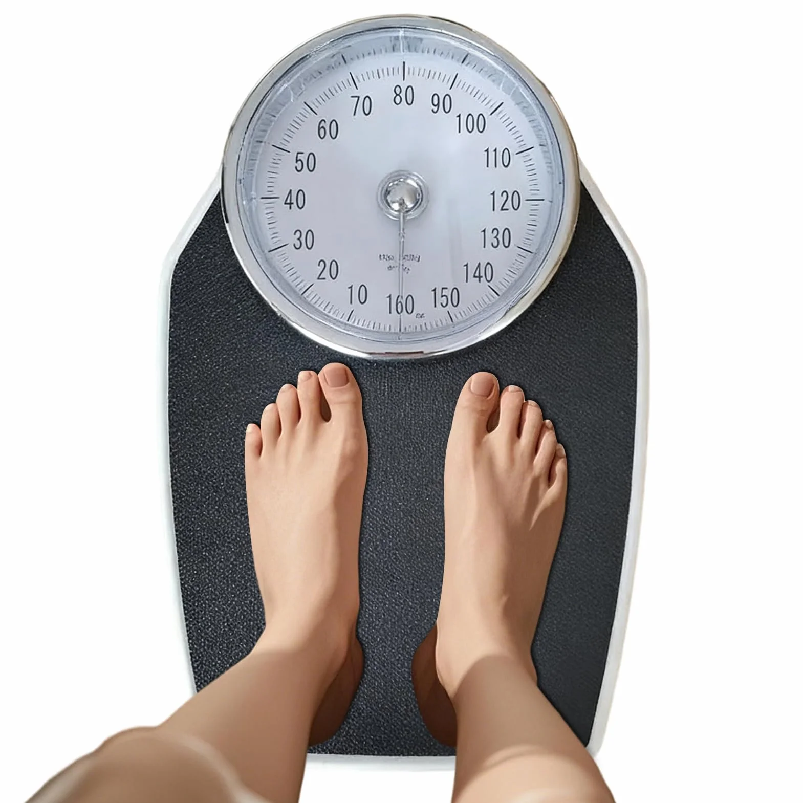 Łazienkowa do Pomiaru Masy Ciała Mechaniczna z Pomiarami do 160kg | Domowe narzędzie do pomiaru wagi Dla Domu Łazienki Siłowni Fitness Treningu Podróży Biura Mieszkania Użytku