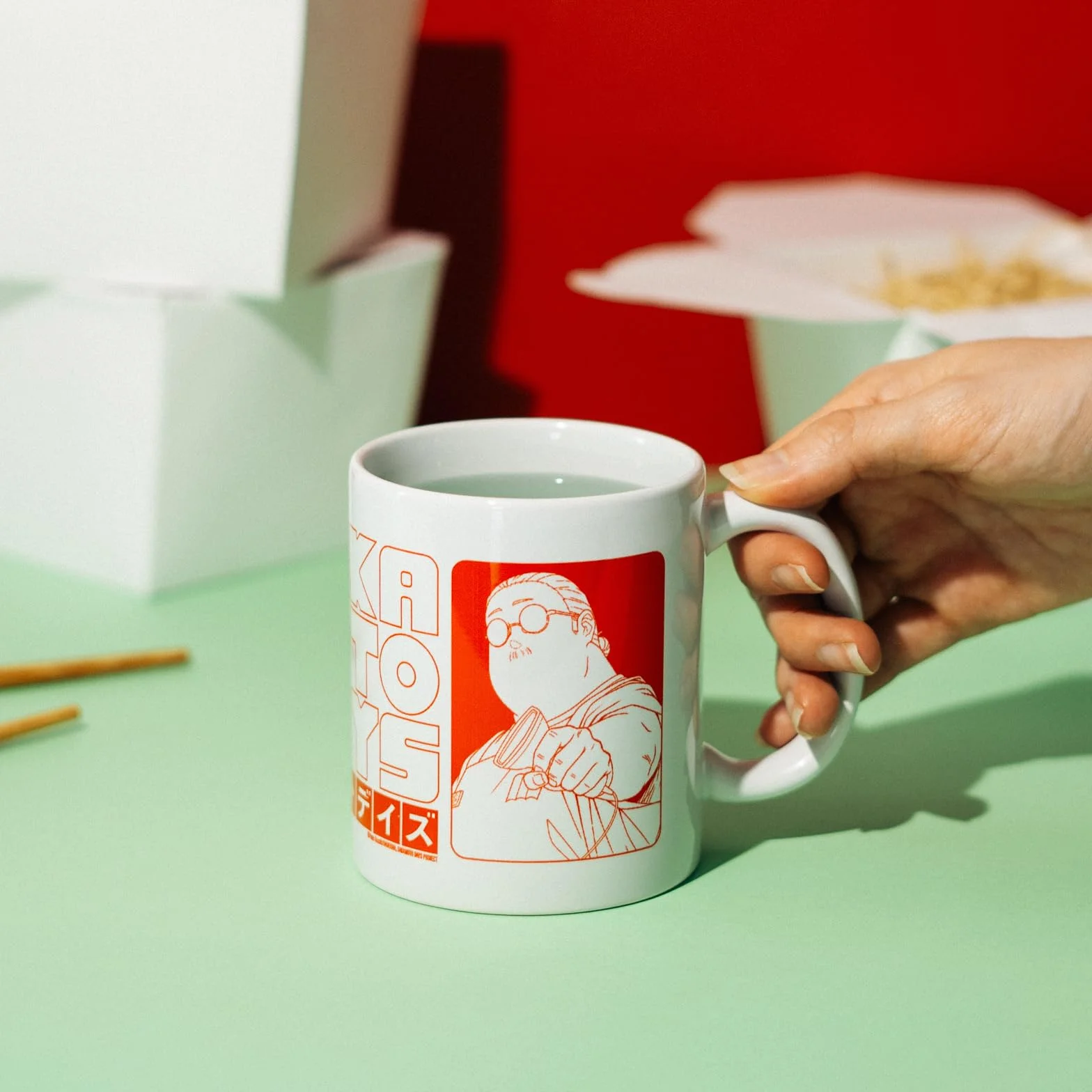 Grupo Erik Ceramic Mug Sakamoto Days Manga | 11.8 oz - 350 ml Coffee Mug Tea, Cool Mugs and Cups | Anime Gifts Under 10 Pounds, Gifts For Friends