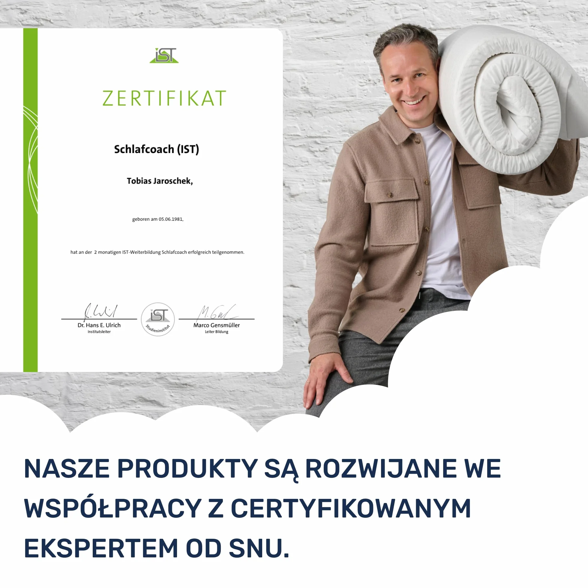 Materac nawierzchniowy wiskoelastyczny Dailydream Model M 140x200x5cm