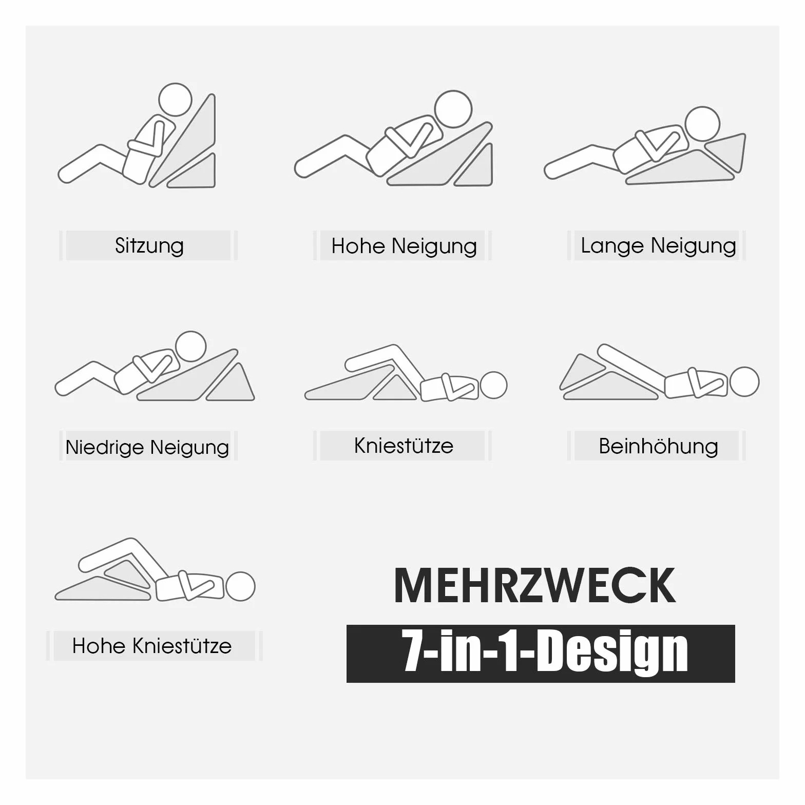 COSTWAY Poduszka klinowa z pianki memory, ergonomiczna, do czytania i pod plecy, pokrowiec zmywalny