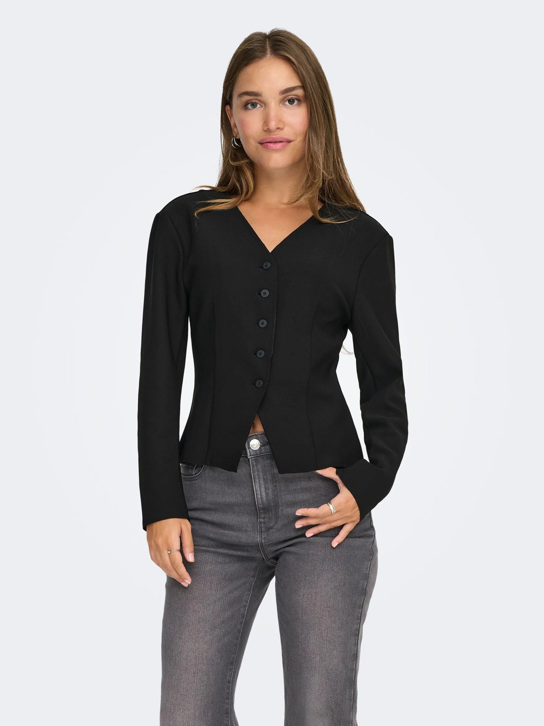 Onlclever Life L/S Fit Blazer TLR, czarny, 34
