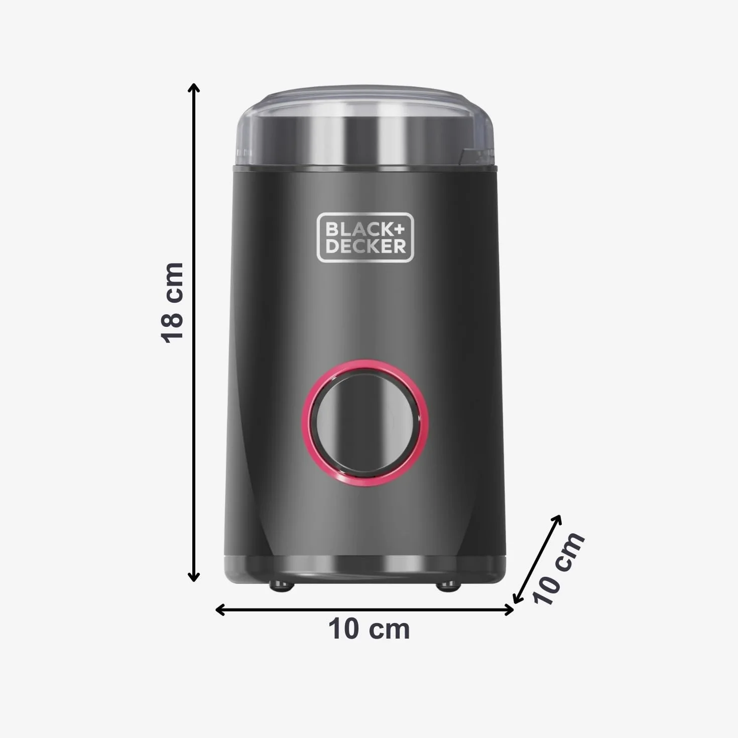 BLACK+DECKER Elektryczny młynek 150 W ze stali nierdzewnej 50 g