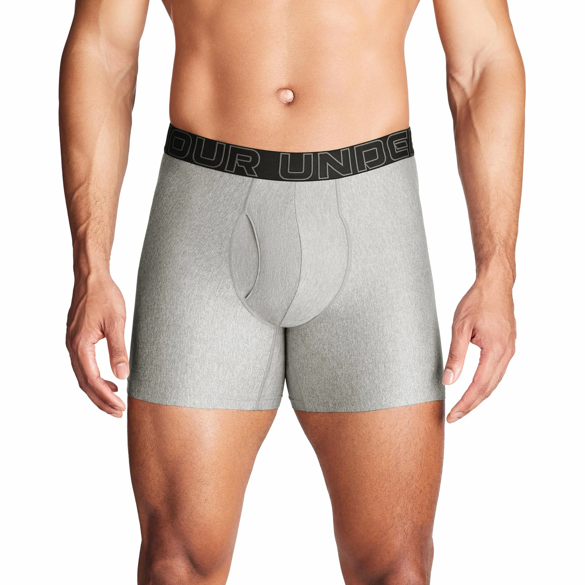 Under Armour Bielizna męska 15 cm Performance Tech Boxerjock - 3-pak, Czarny/ciemnoszary/szary, XXL