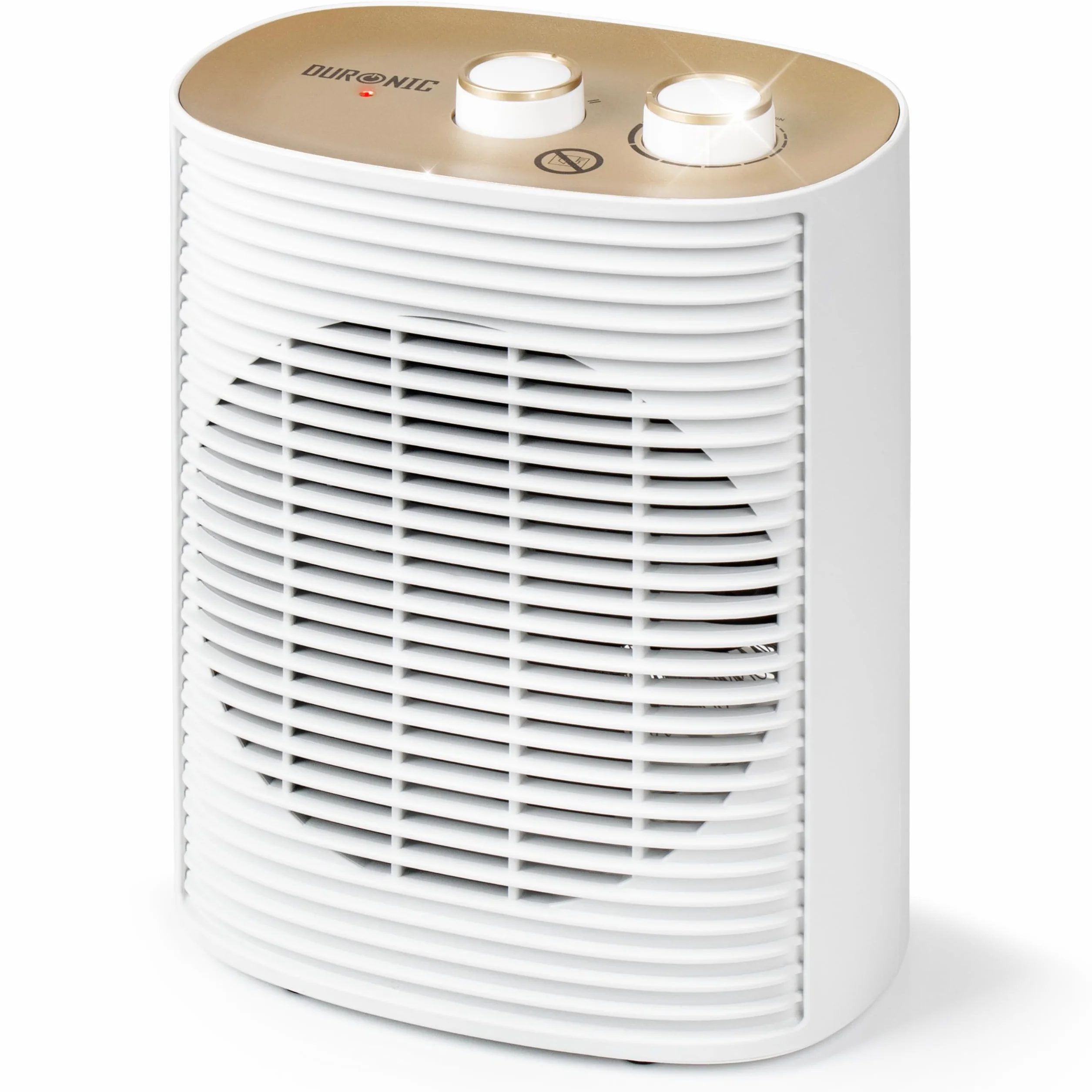 Duronic HV32 WE Termowentylator farelka elektryczna mini grzejnik elektryczny z termostatem przenośny 2 tryby grzania nagrzewnica kolor biały
