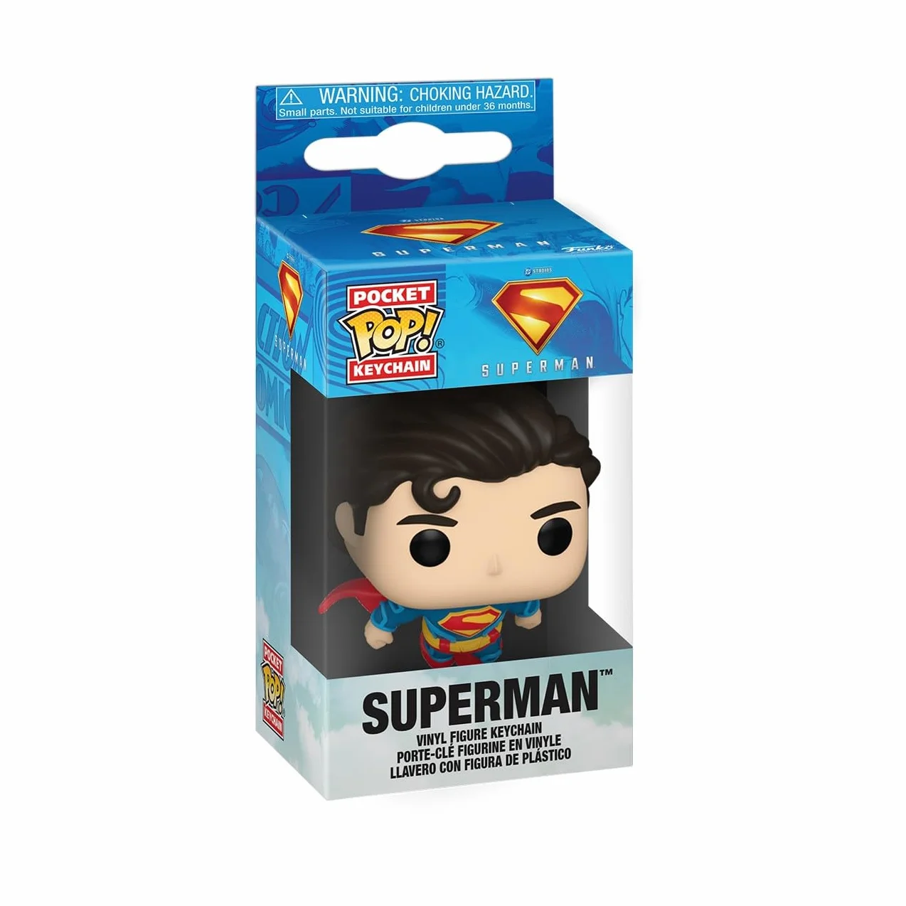 Funko Pop! Brelok do kluczy: Superman 2025 - Superman - Mini kolekcjonerska figurka winylowa nowość brelok - wypełniacze do skarpet - pomysł na prezent - oficjalny towar