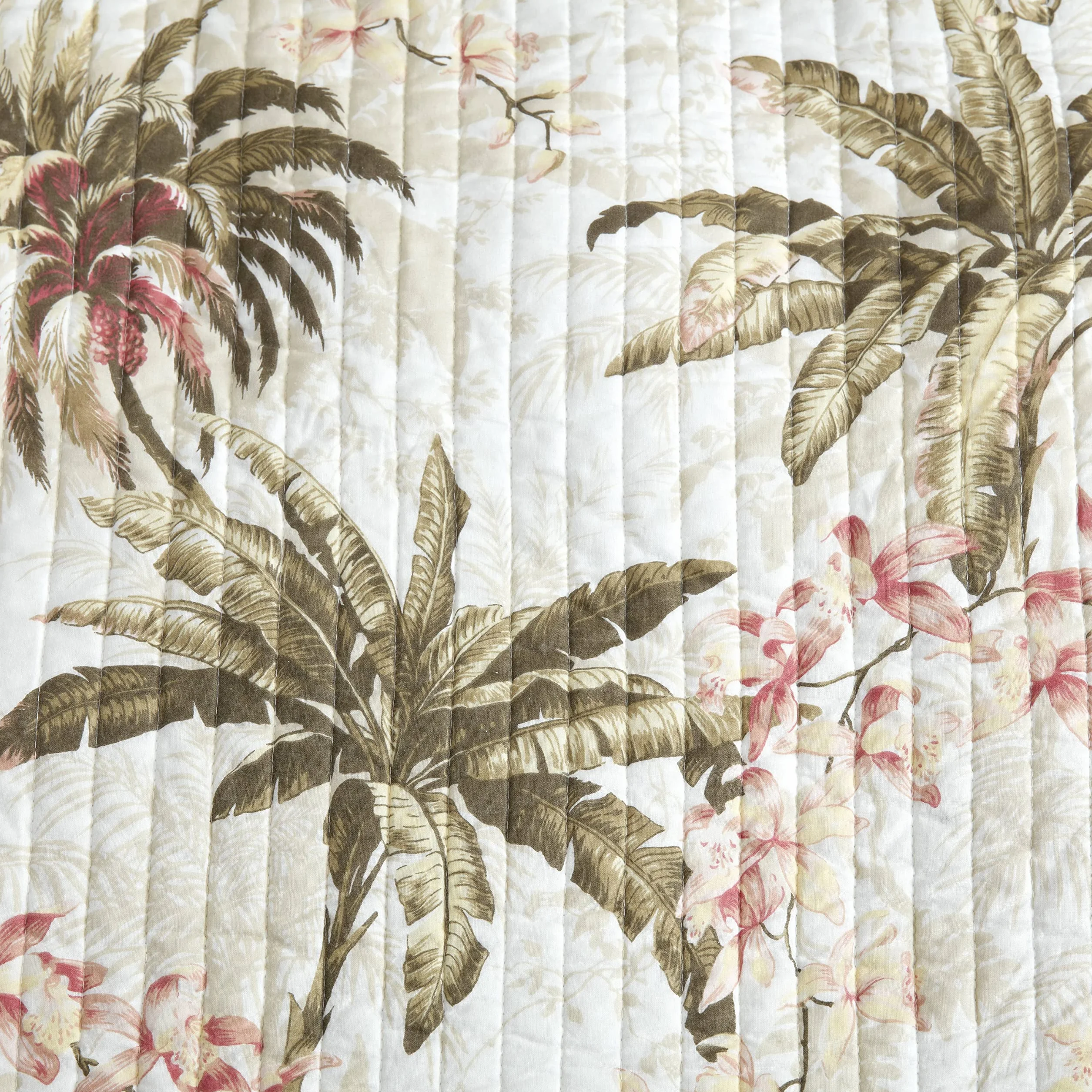 Tommy Bahama zestaw kołder Queen bawełniana pościel dwustronna z poszewkami Bonny Cove Ivory