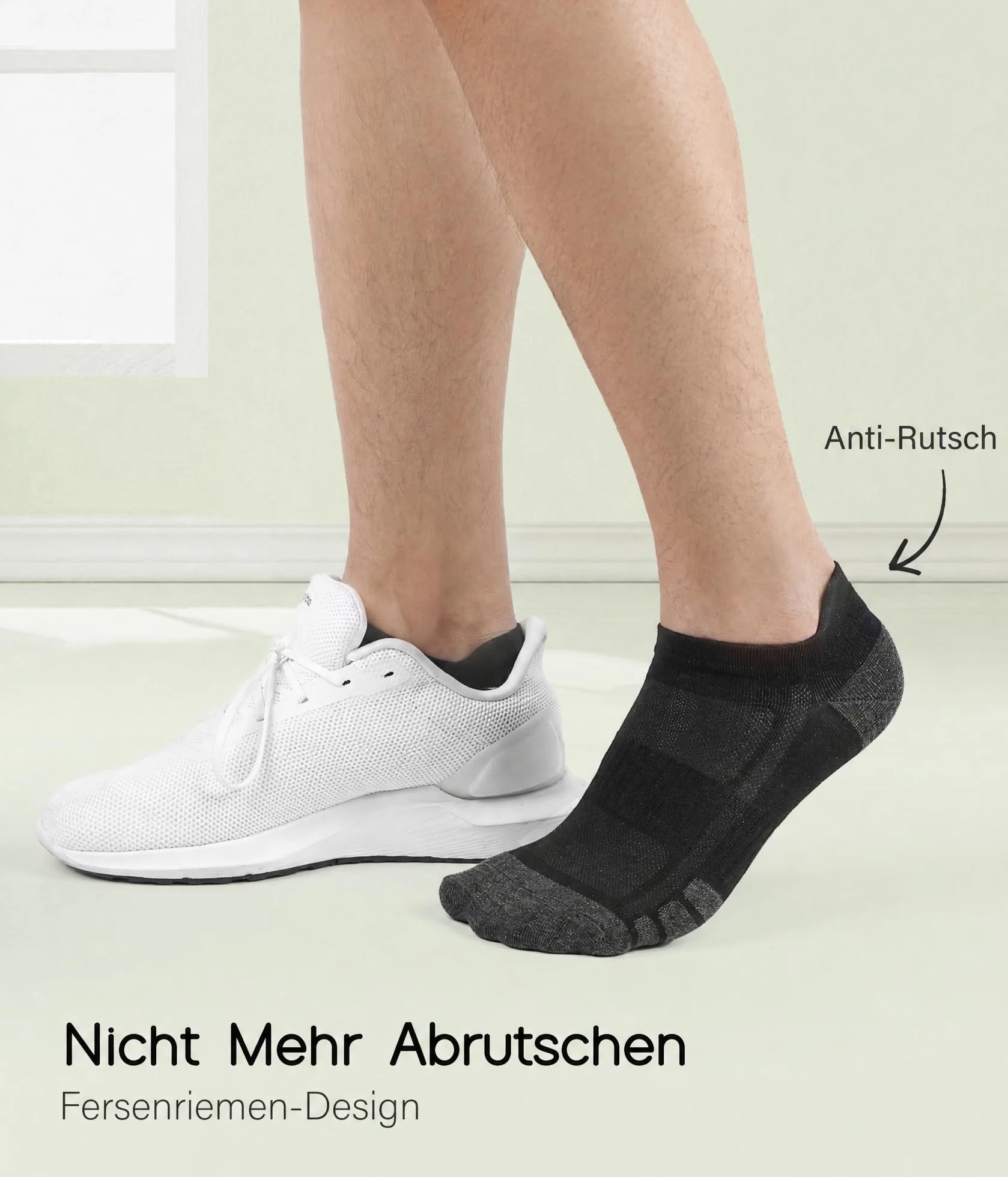 FORVEVO 10 Paar Sneaker Socken Herren Damen, Baumwolle Sportsocken, Atmungsaktive Laufsocken Kurz