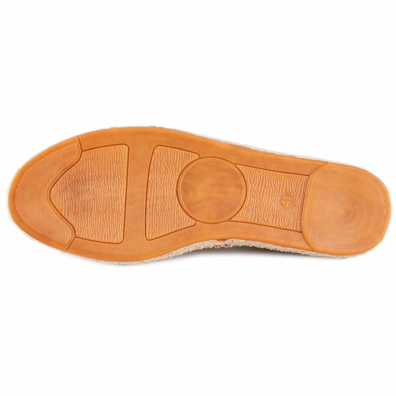 Alexis Leroy Jednolity kolor Slipper Espadryle Męski Flats Slip-On z płótna żaglowego Morela 44 EU