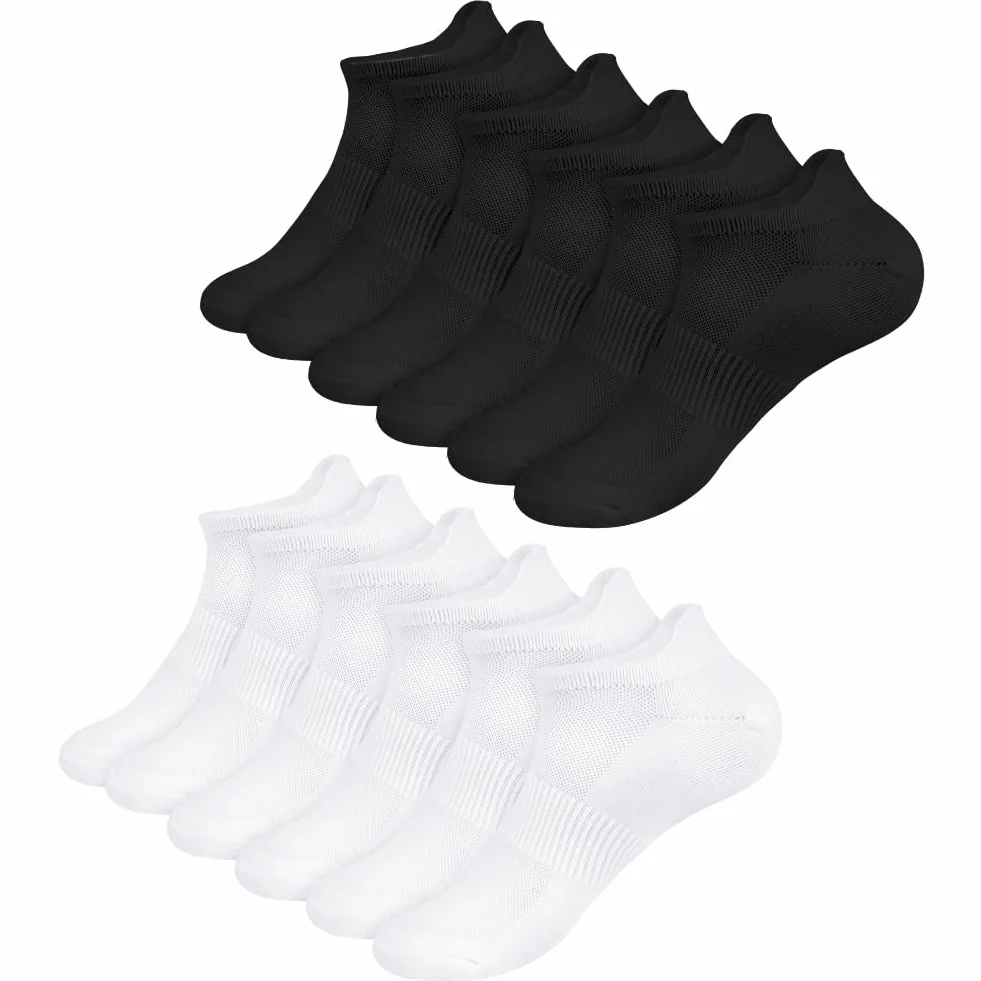 flintronic 10 sztuk skarpet treningowych, bawełniane, do tenisa, sportu, biegania, joggingu, 10 szt