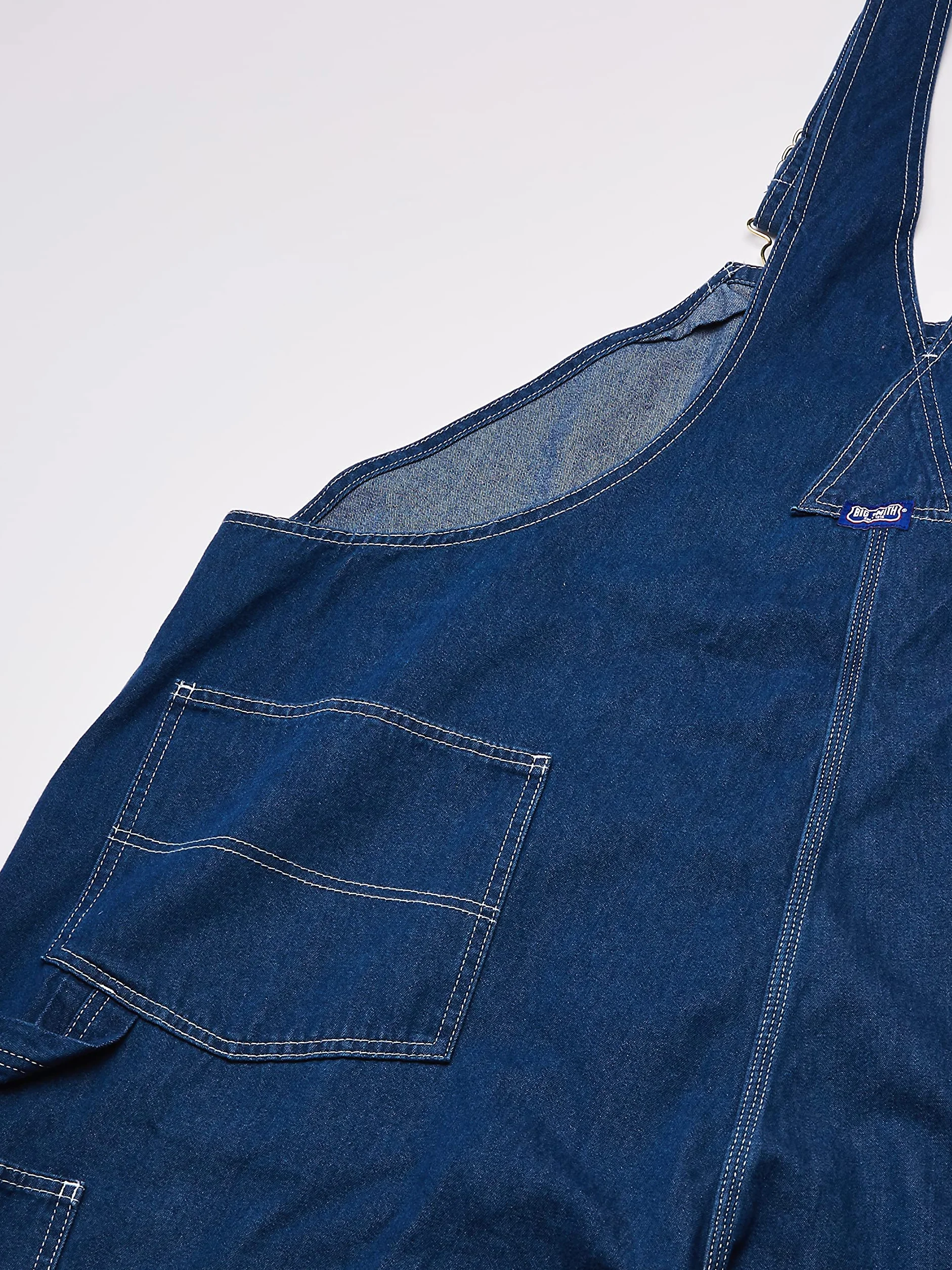 Big Smith Męskie ogrodniczki jeansowe stonewashed