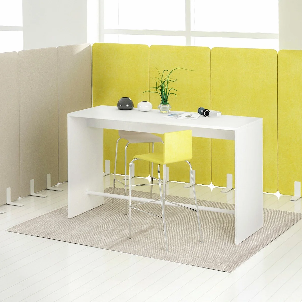 Stolik barowy Light 160 x 70 cm biały