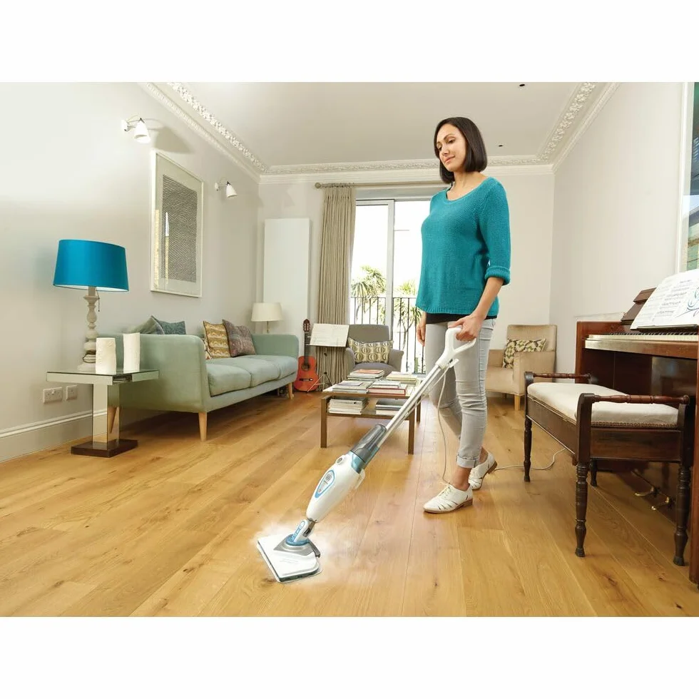 Black & Decker, Mop parowy o mocy 1600W z funkcją regulacji pary 2w1, FSM1616