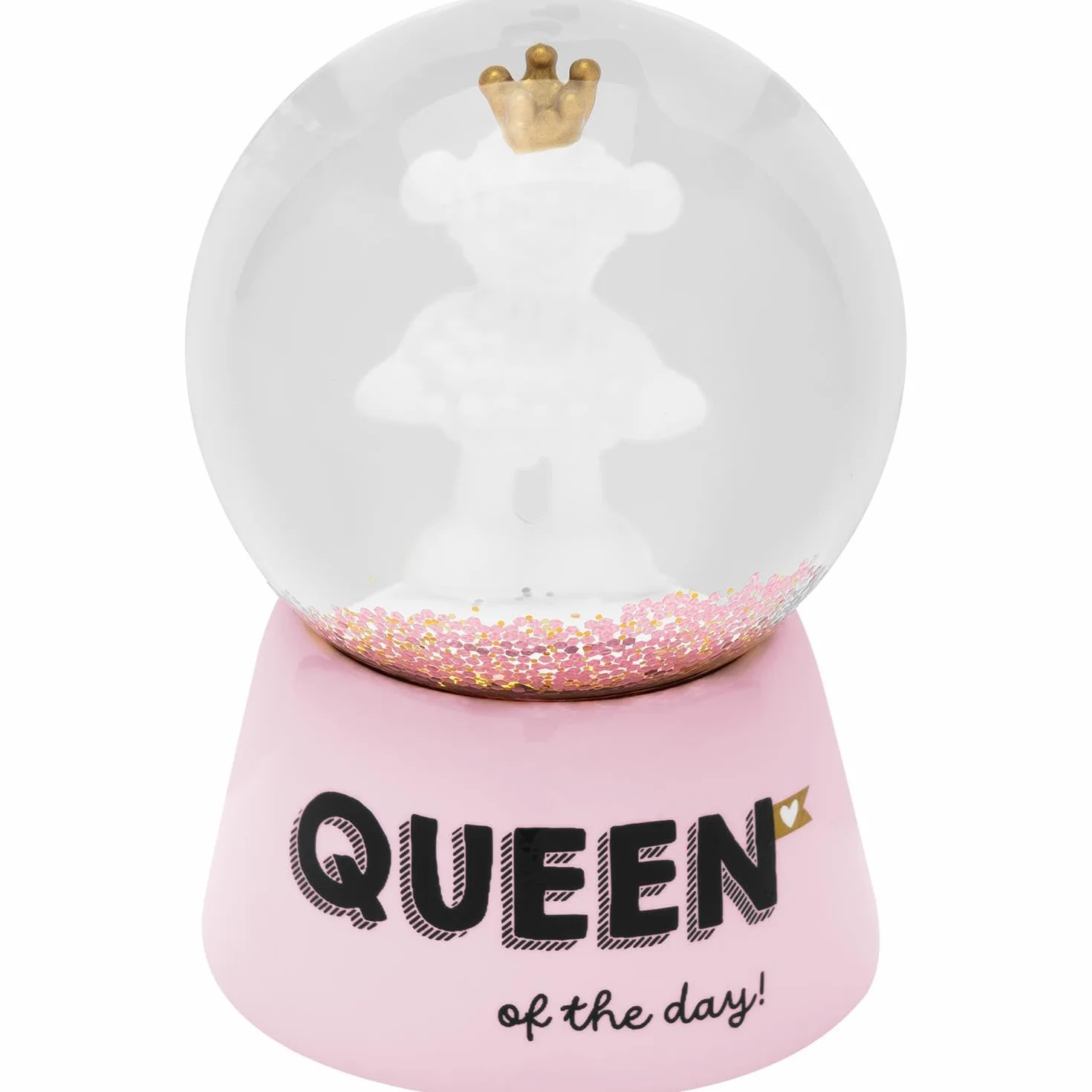 Sheepworld Wymarzona kula z nadrukiem Queen kula śnieżna 6,5 cm żywica poliestrowa