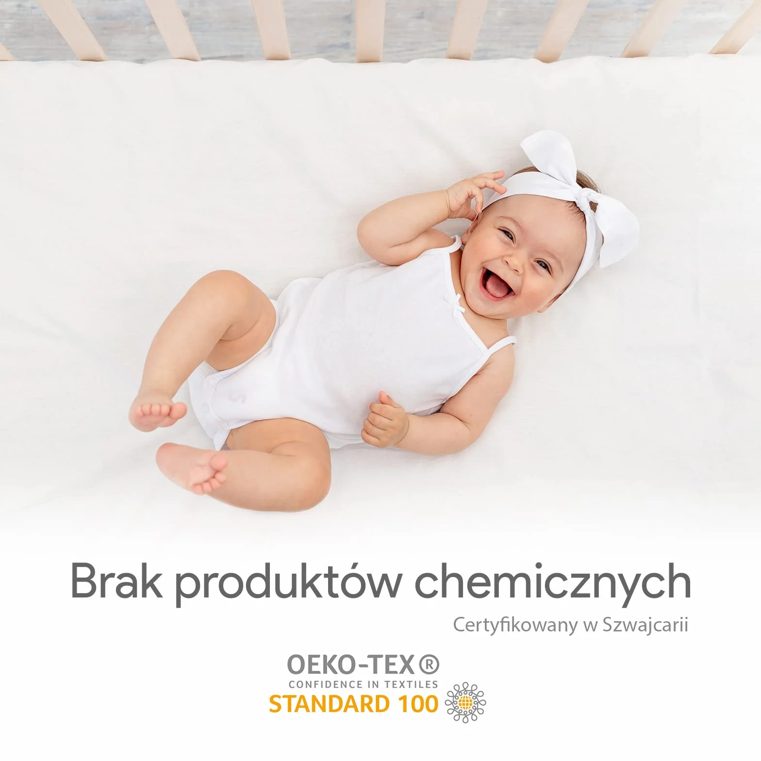 Bambusowy wodoodporny ochraniacz na materac 40x90 cm dla niemowląt