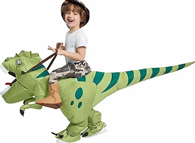 FXICH Nadmuchiwany kostium Dion dla dorosłych dinozaura, kostium dinozaura, kostium karnawałowy, imprezę, dinozaur, kostium dla mężczyzn i kobiet
