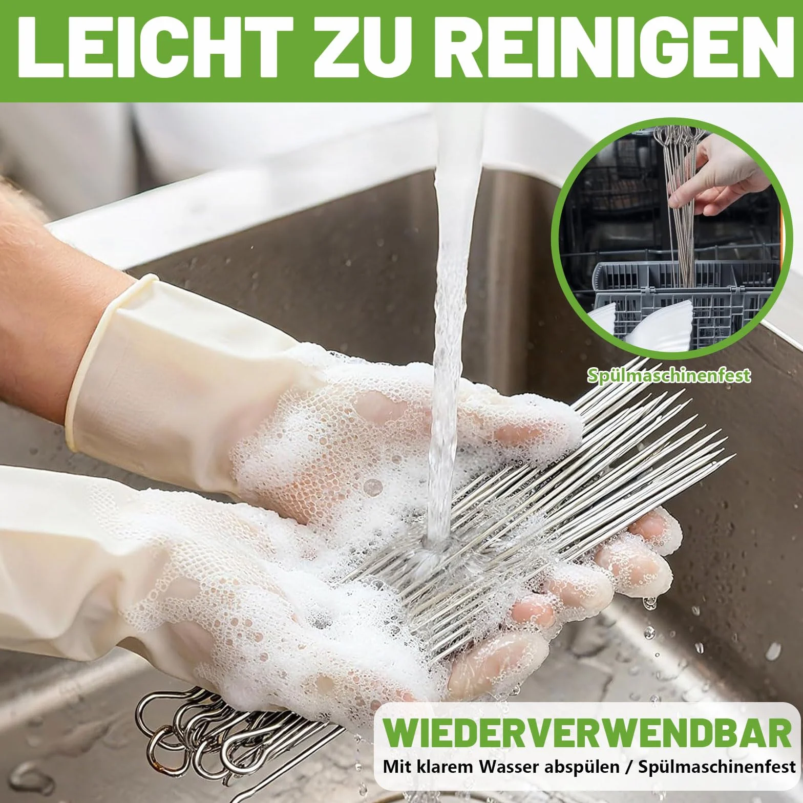 Igły do rolady ze stali nierdzewnej 15 cm 40 sztuk