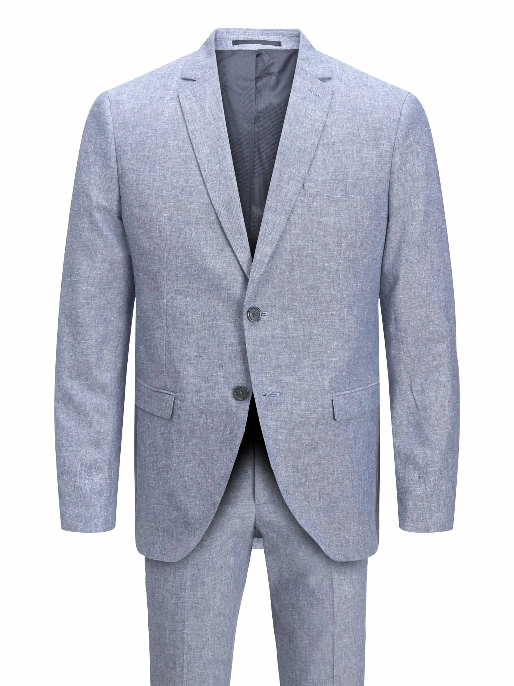 JACK & JONES Jprriviera Linen Suit Slim Fit Sn Pls garnitur męski, Chambray Blue/Fit: slim fit, 70 Duże rozmiary
