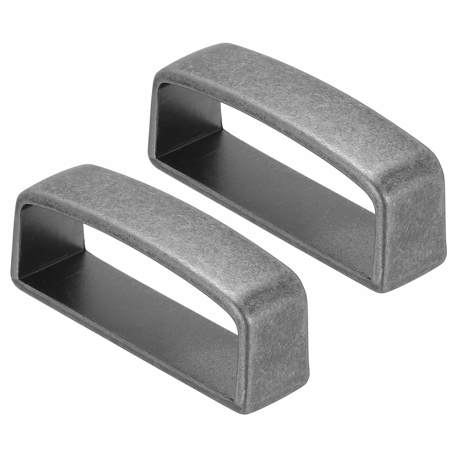 PATIKIL 1 1/5.1 cm 40 mm szlufki na pasek, 2-pak stop pasek pasek pierścień męska klamra do samodzielnego mocowania paska, jasny srebrny odcień, Jasny srebrny odcień, 40mm x 14mm