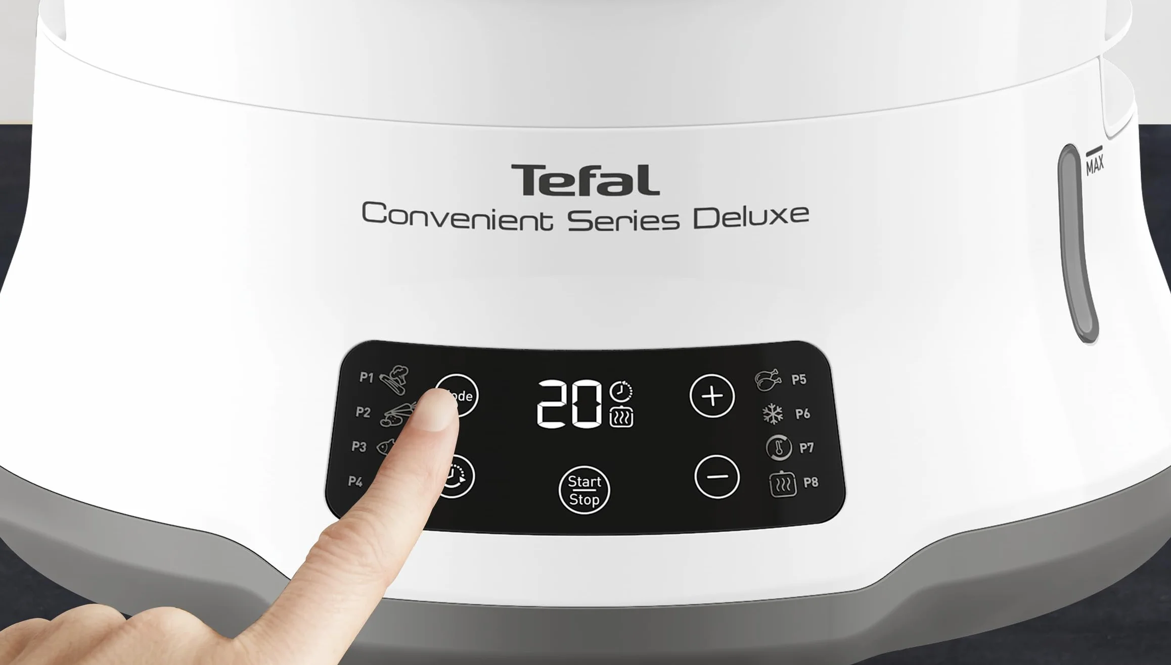 Tefal VC502D Series Deluxe Parowar 3-poziomowy, 8 programów, stal nierdzewna, srebrny