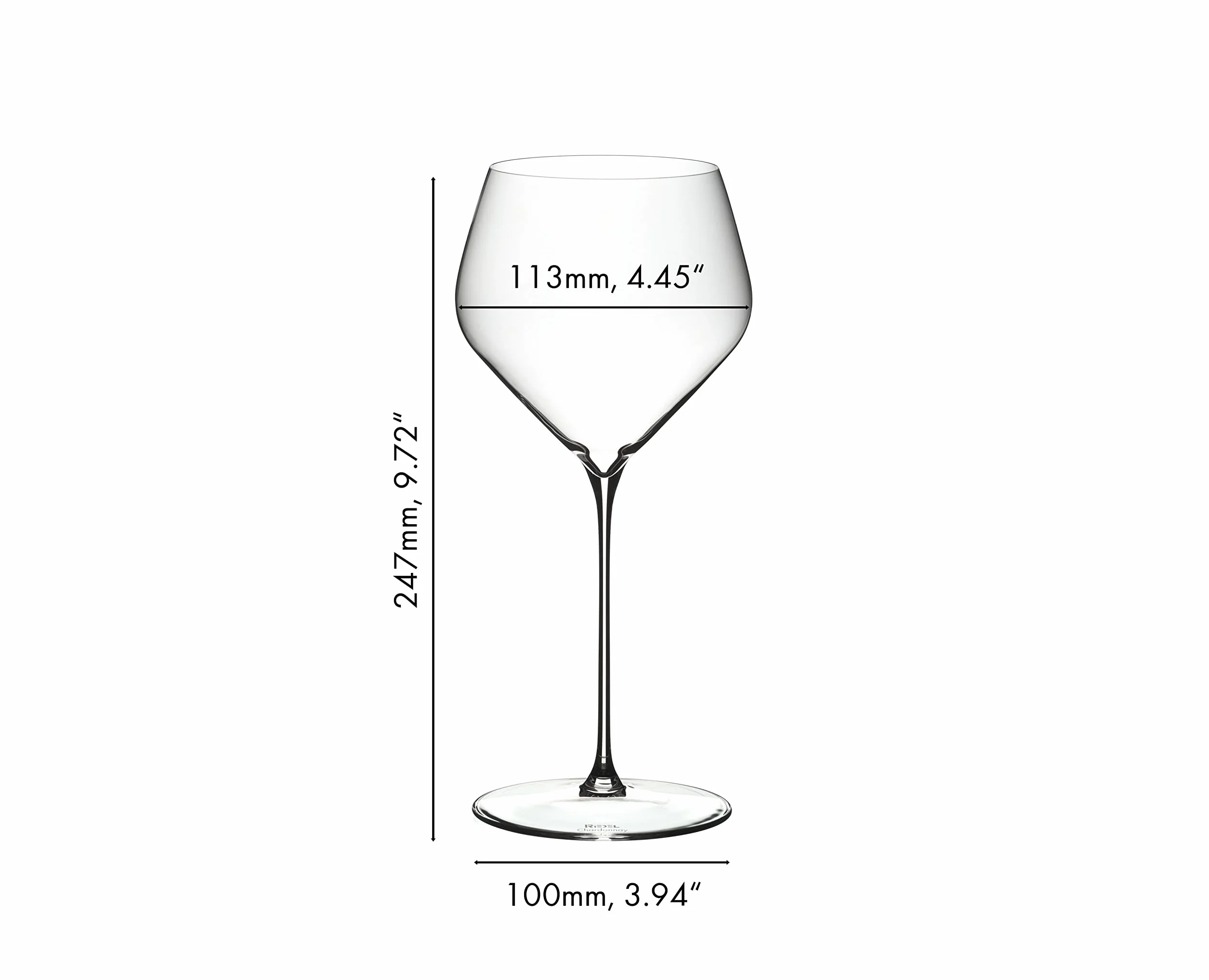 Riedel Veloce Calice Chardonnay 69 Cl Set 2 Pz In Vetro Cristallino