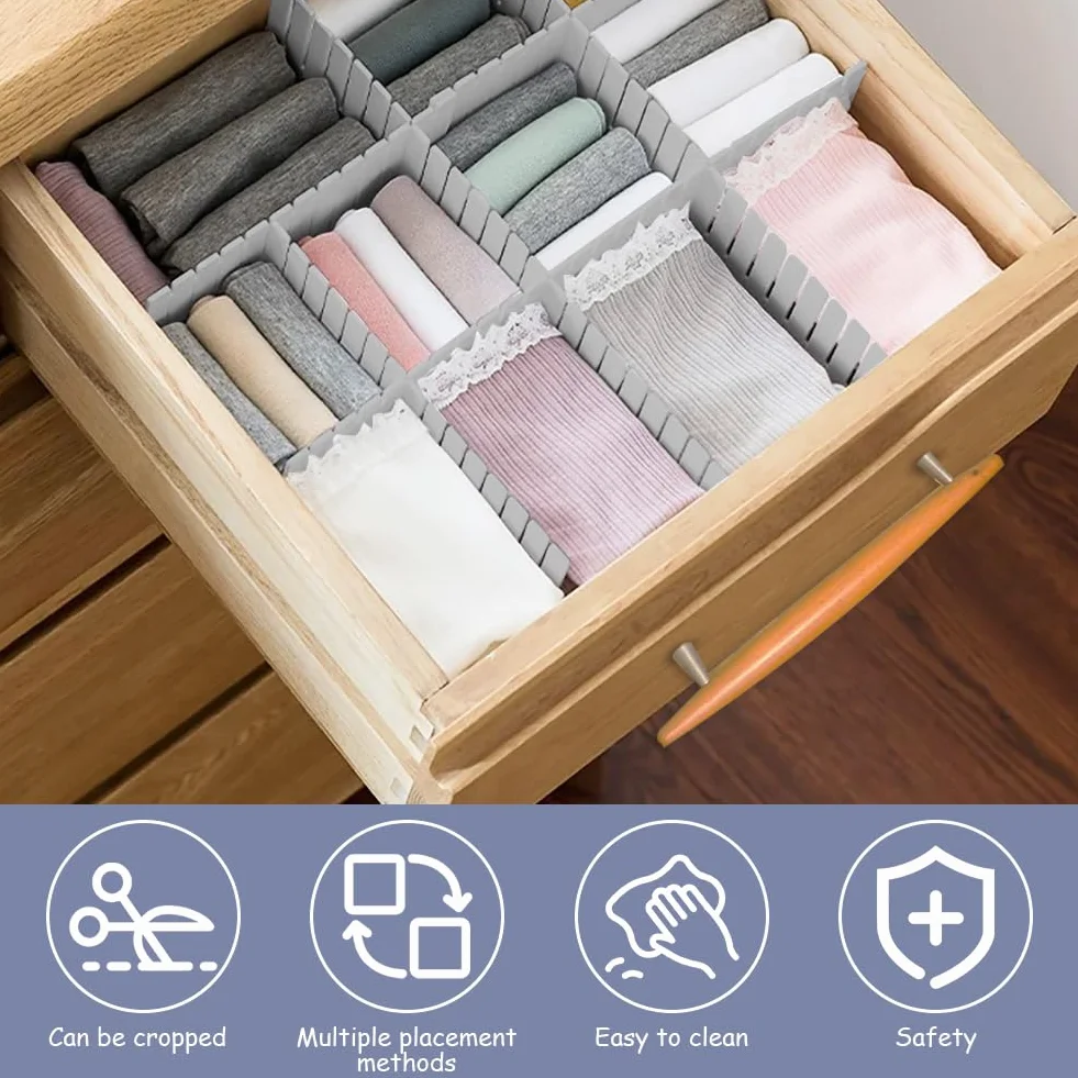 HOTUT Organizer do szuflad 16 szt plastikowy system separacji