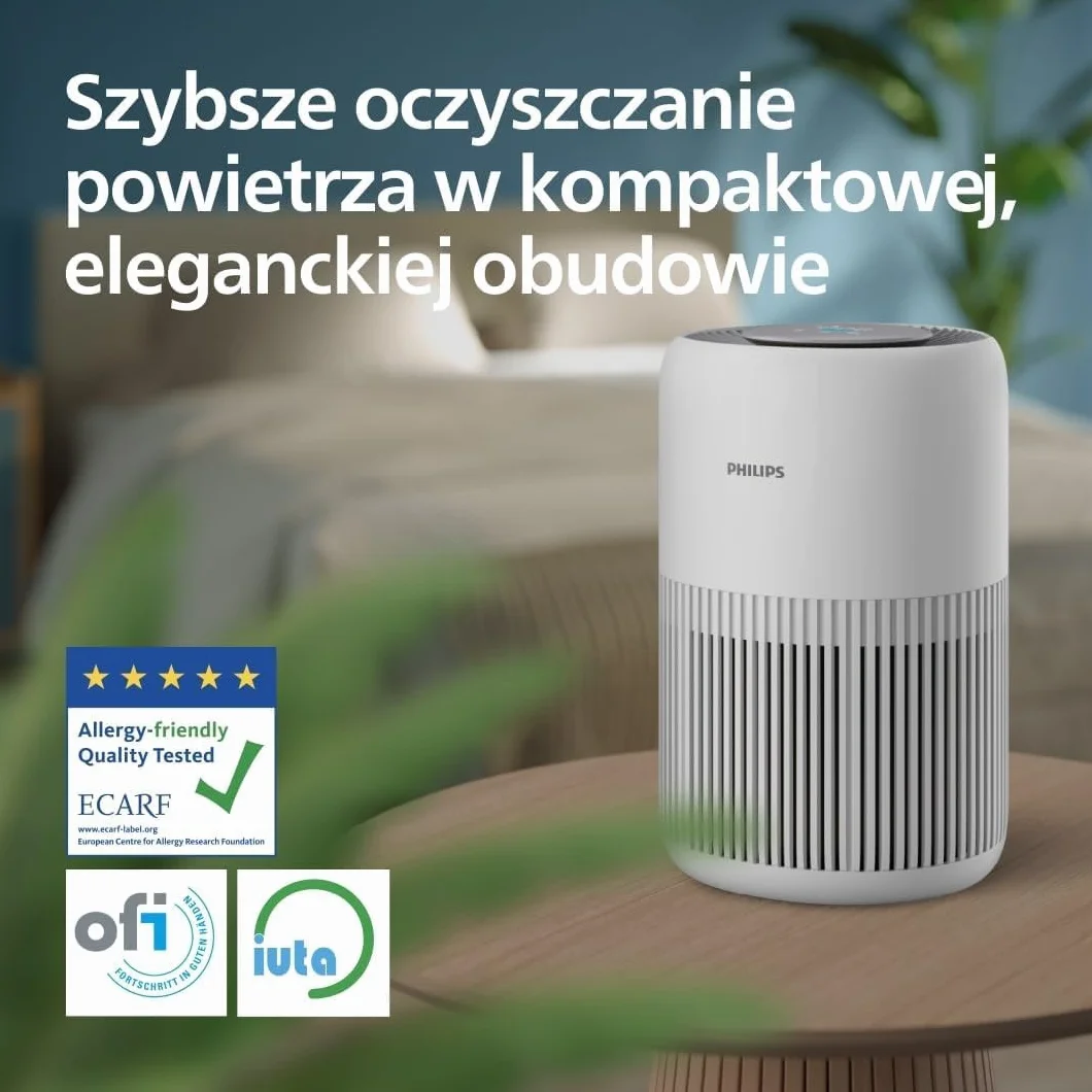 Philips Oczyszczacz powietrza serii 900 HEPA NanoProtect filtr węglem aktywnym CADR 250 m³/h 65 m² AC0950/10