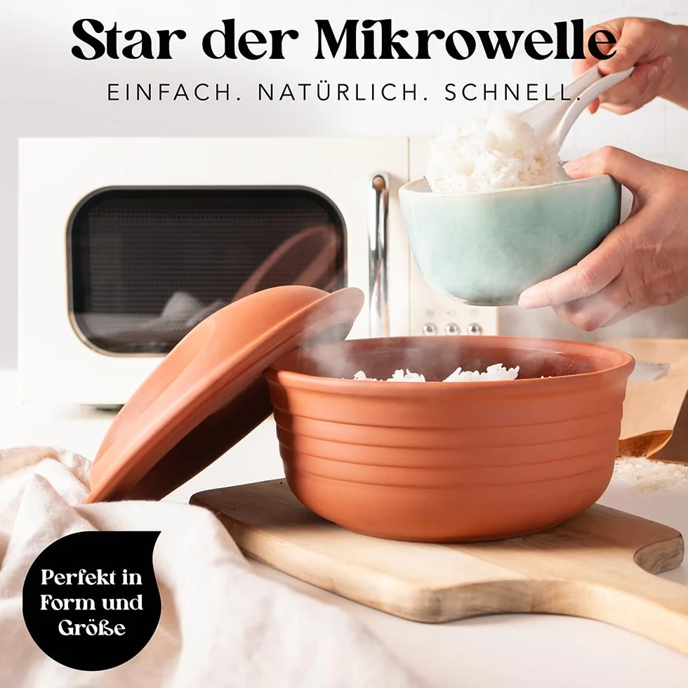 Römertopf Naczynie do Pieczenia, Glina, Ø 22,5, Pojemność 2 kg, Okrągły