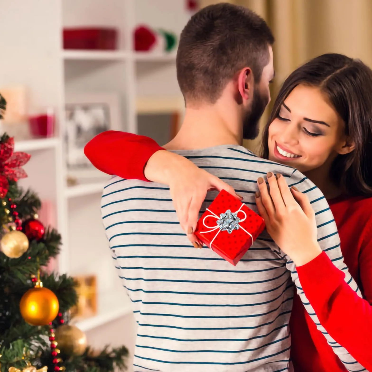 60 sztuk kokardek na prezent, 5 cm, kolorowe kokardki do prezentów, samoprzylepne, małe kokardki dekoracyjne, na prezenty urodzinowe, kokardki do prezentów, na imprezy i imprezy