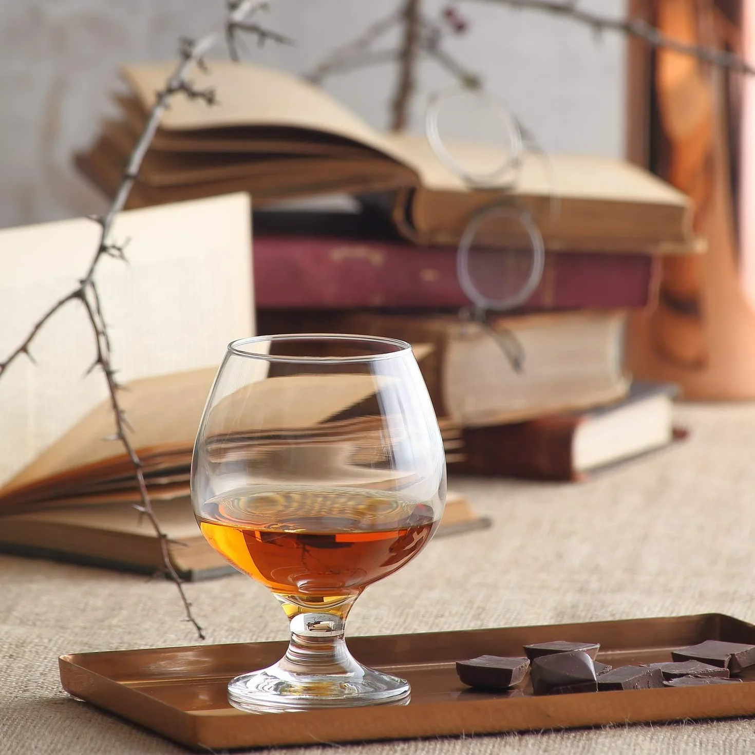 LAV Szklanki do piwa, zestaw 6 sztuk, 390 ml, bez zawartości ołowiu, do piwa Tulip Snifter Glass Cognac, na prezent na Dzień Ojca, kieliszki do brandy