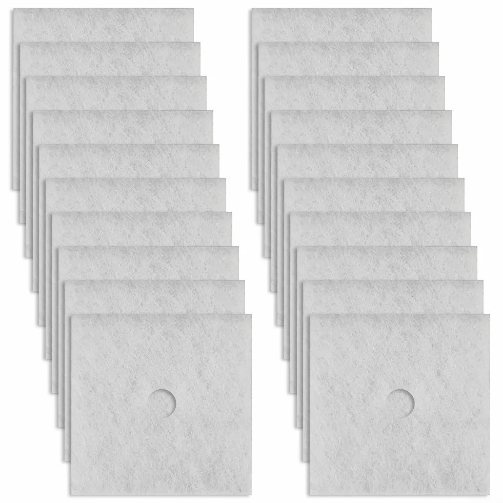 Wymienny filtr powietrza G2 klasy 135 x 135 mm, włókno kwadratowe z otworem wewnętrznym 22 mm do wentylatora Maico ZF 60/100 i wszystkich typów ER, biały