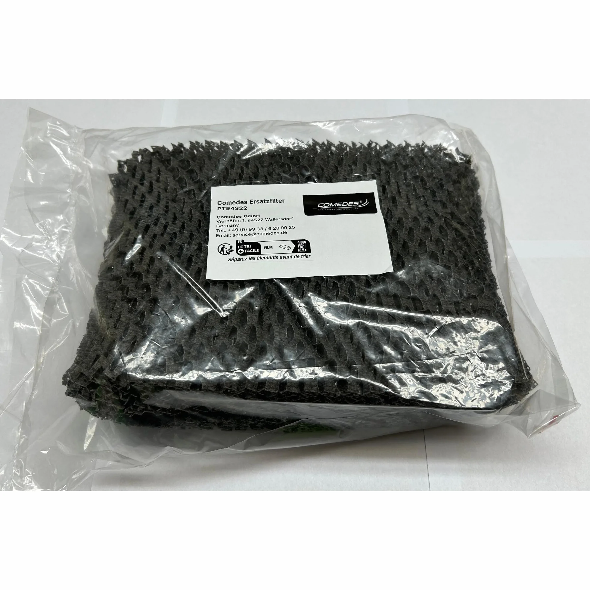 Comedes Filtr zastępczy do nawilżacza powietrza Philips HU4816, kompatybilny z oryginalnym filtrem FY2402/30, higieniczne nawilżanie powietrza, do 99% mniej bakterii (4 sztuki)