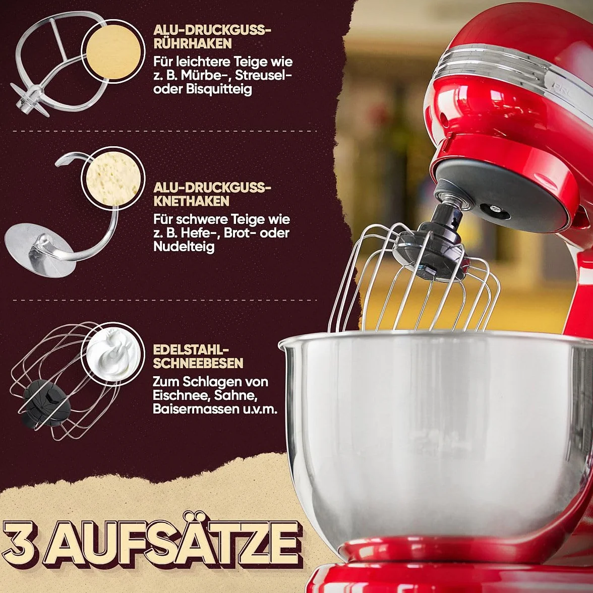 ProfiCook PC KM 1197 Robot Kuchenny 1200 W 5 l